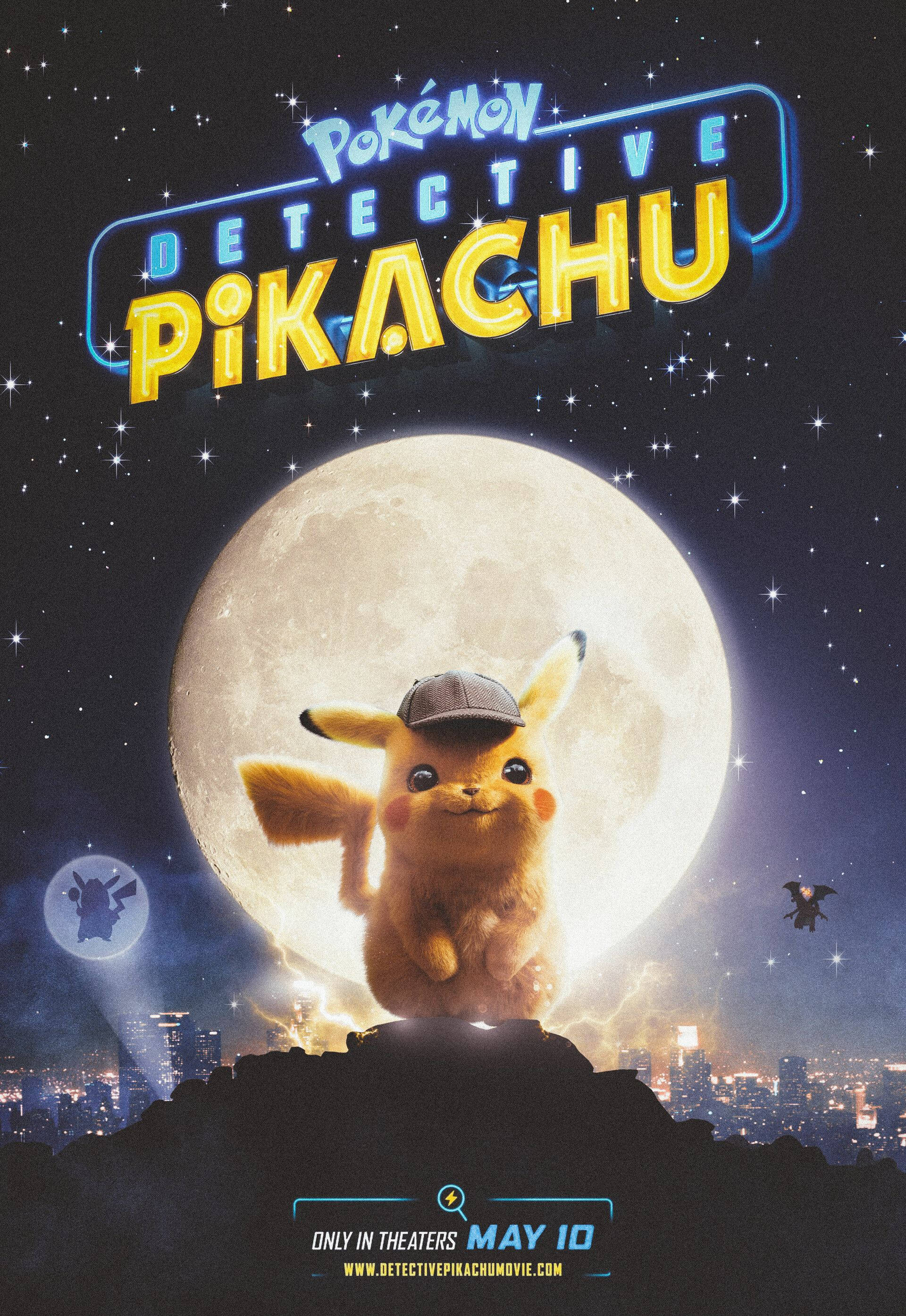 Κινηματογραφική Αφίσα Detective Pikachu Ταπετσαρία