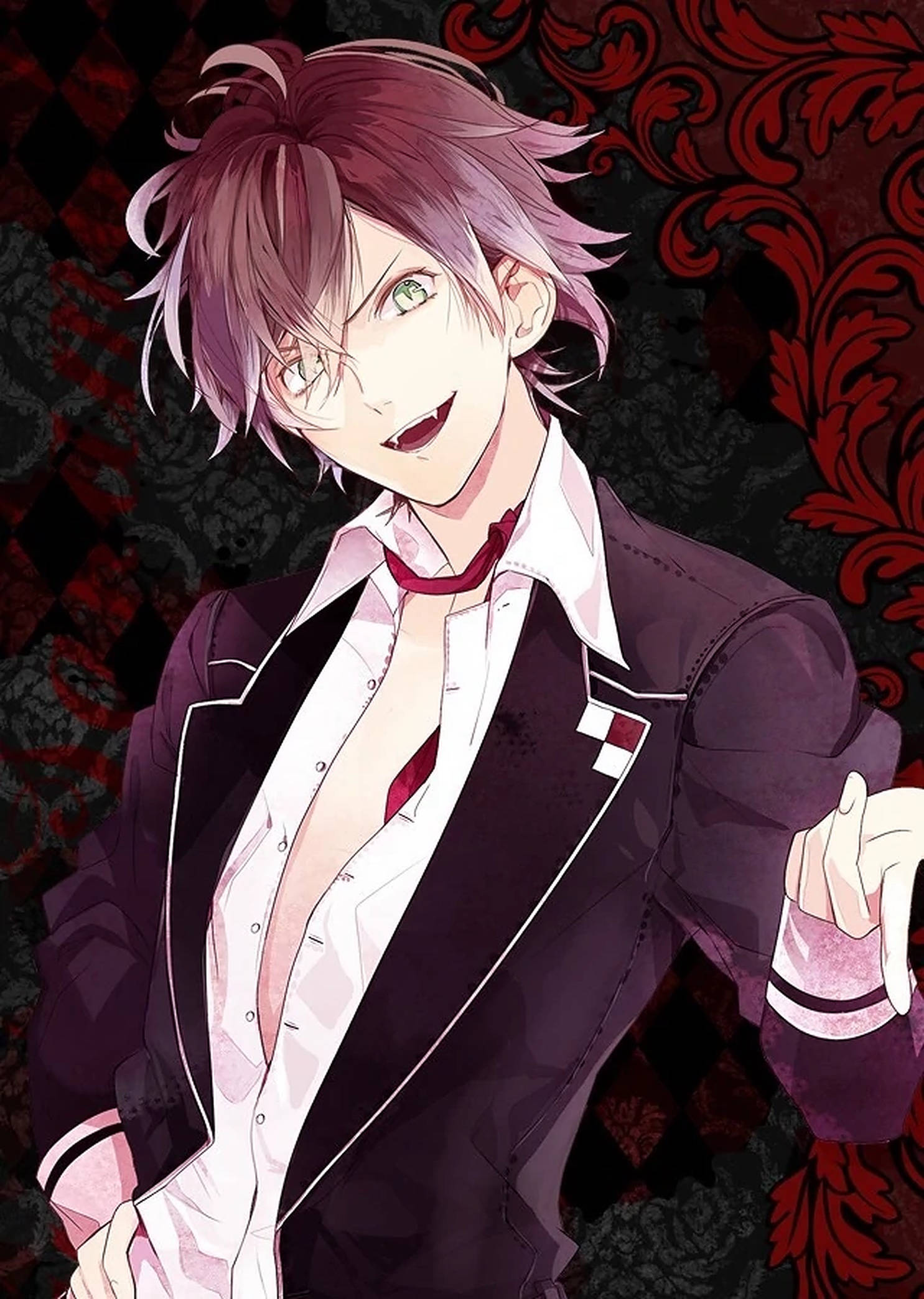 Diabolik Lovers Ayato Κόκκινη Αφίσα Ταπετσαρία