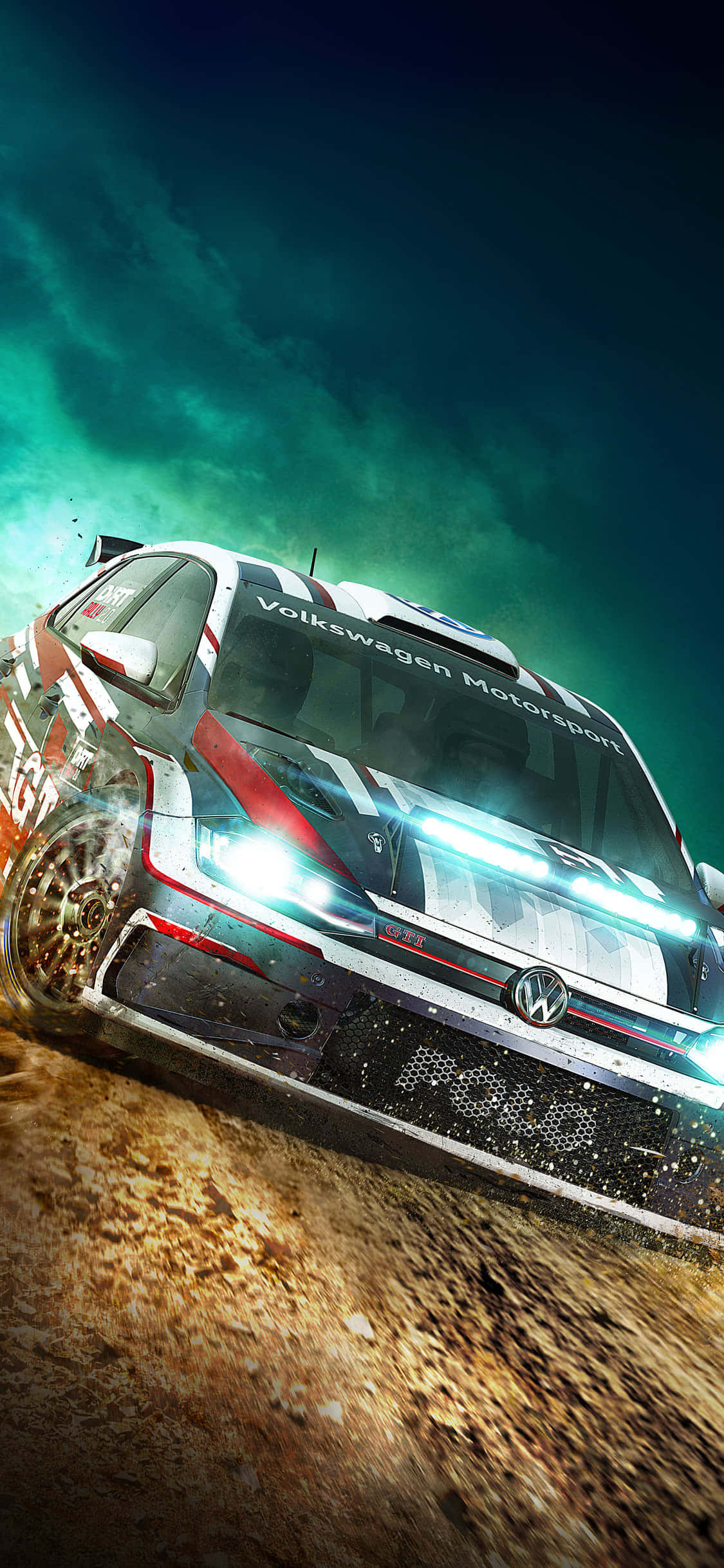 Νιώστε την ορμή της οδήγησης με το Dirt Rally στο iPhone Xs Ταπετσαρία