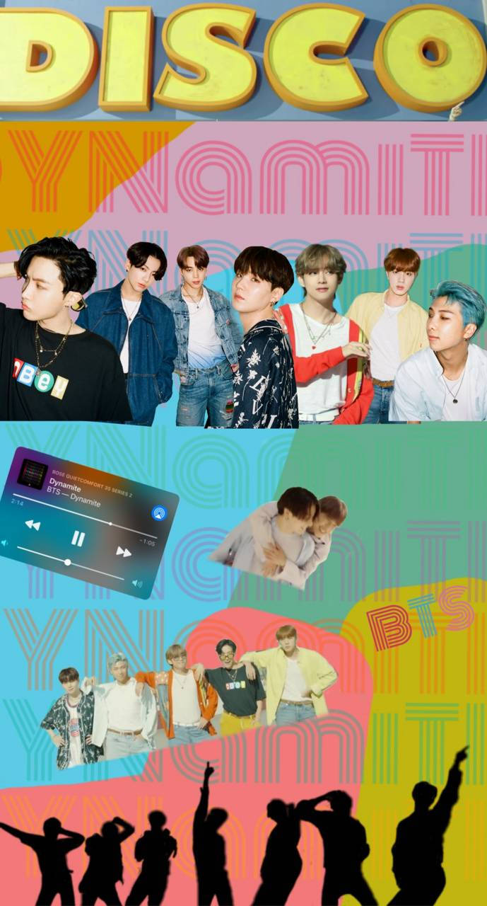 Disco Αισθητική Σύνοψη BTS Dynamite Ταπετσαρία
