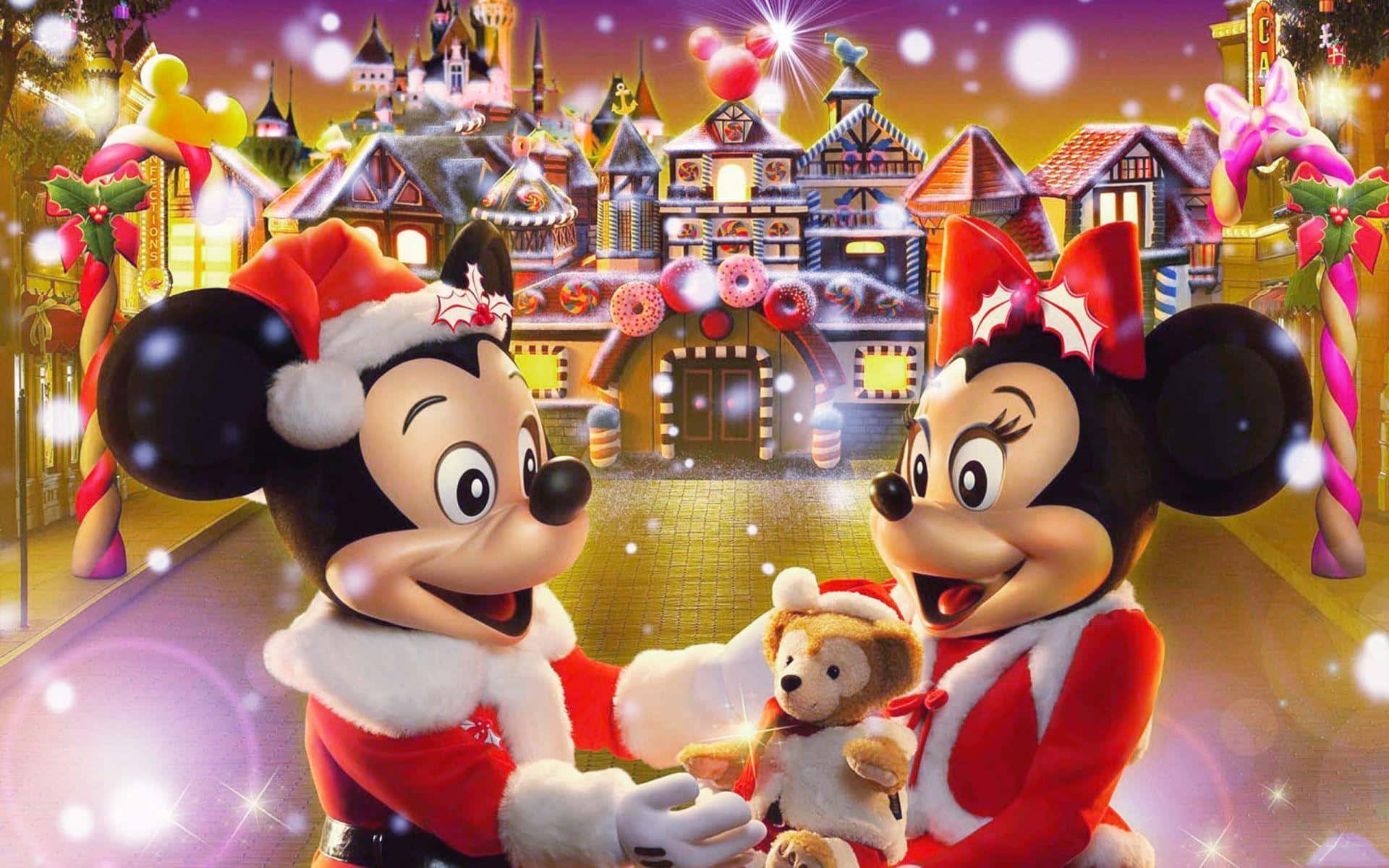 Μαγική Χριστουγεννιάτικη Γιορτή της Disney Ταπετσαρία
