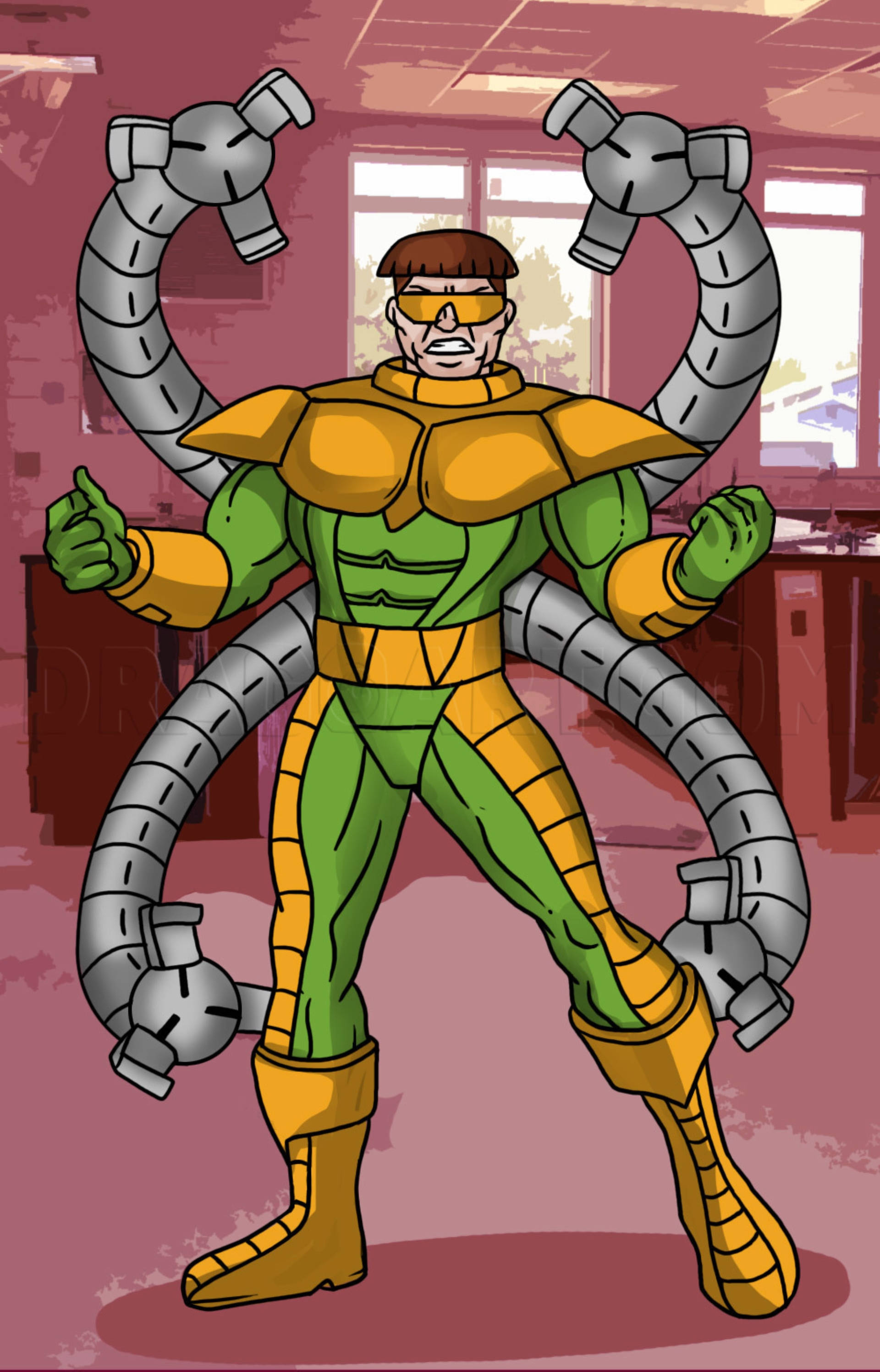 Doctor Octopus Καρτούν Τέχνη Ταπετσαρία