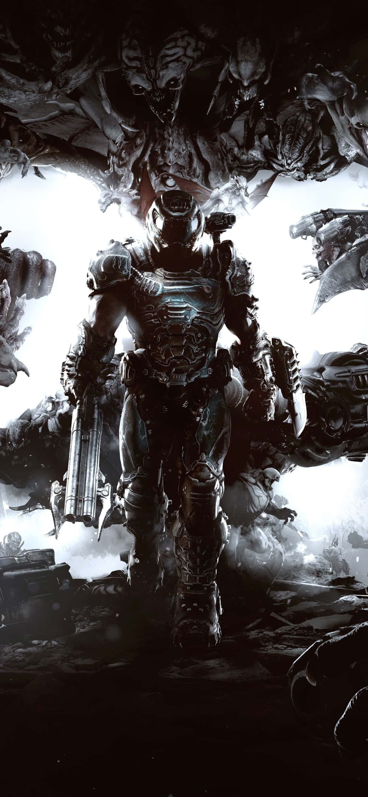 Ετοιμαστείτε να σκοτώσετε δαίμονες στο Doom Eternal σε iOS Ταπετσαρία