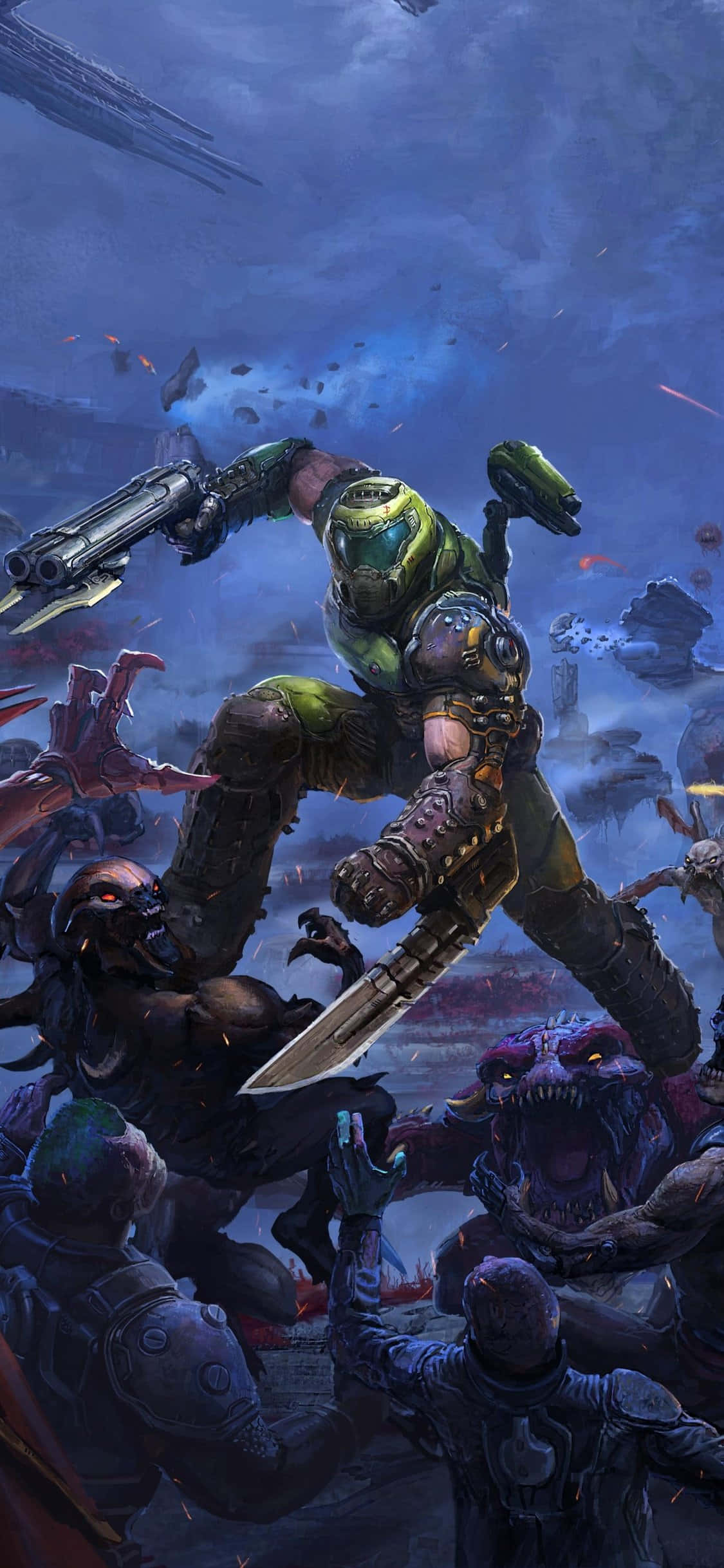 Απόλαυσε τη συναρπαστική δράση του Doom Eternal στο iPhone σου Ταπετσαρία