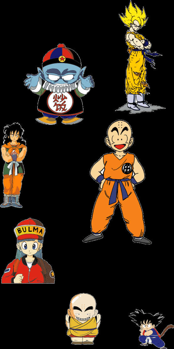 Κολάζ Χαρακτήρων Dragon Ball Z Ταπετσαρία