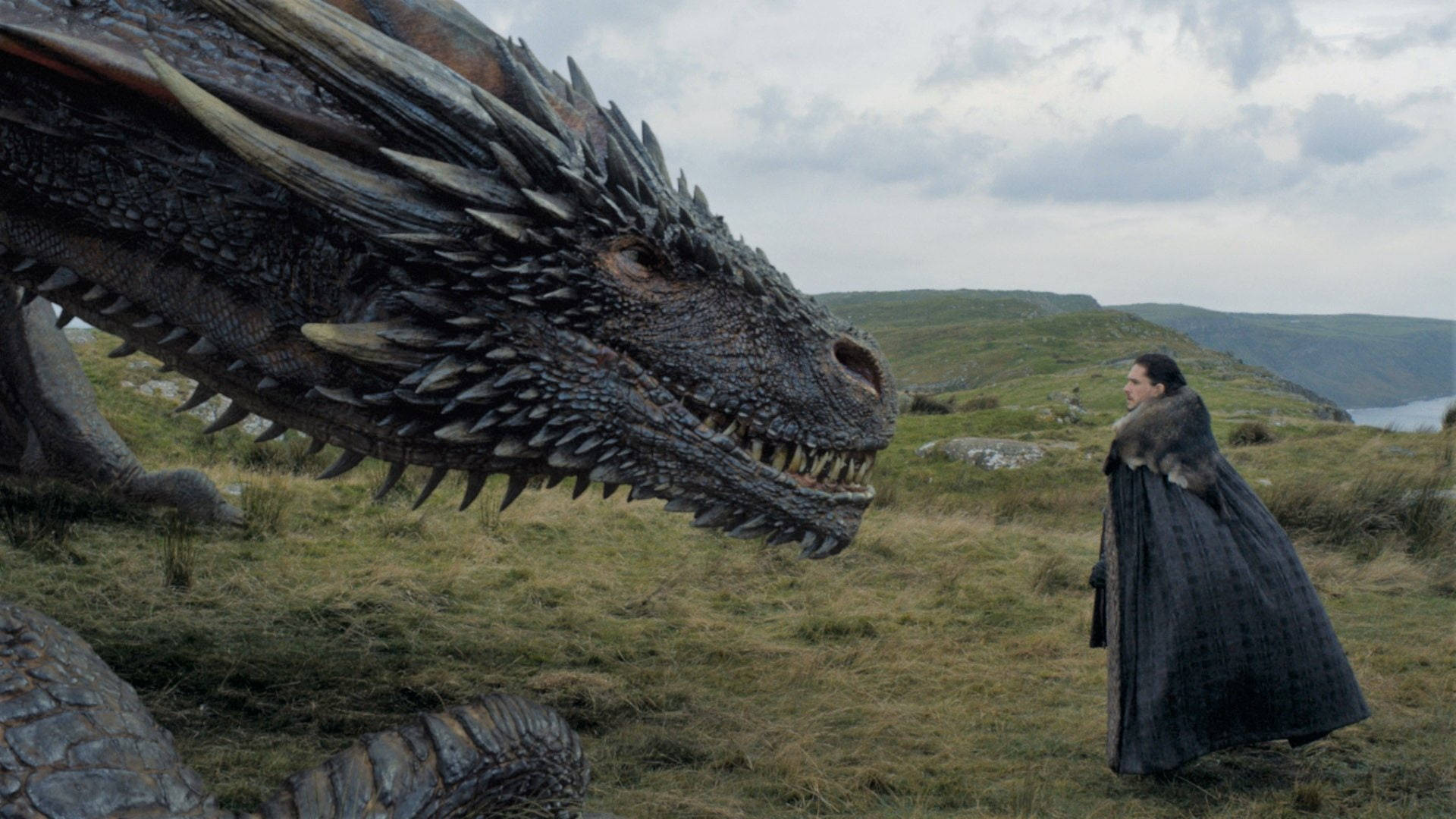Jon Snow Dragon Game of Thrones — Game of thrones GIF Ταπετσαρία