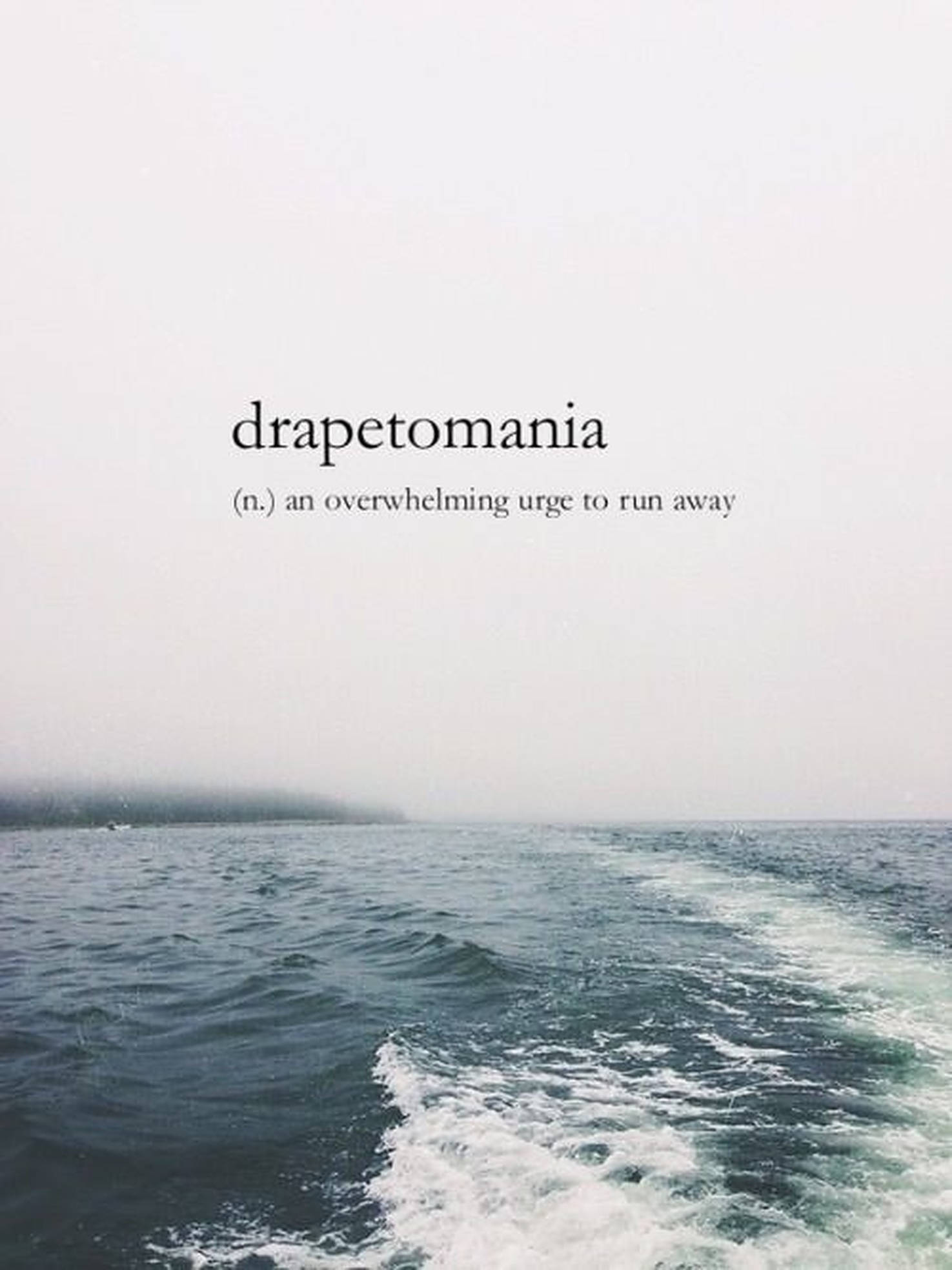 Αισθητική λέξη Drapetomania Ταπετσαρία