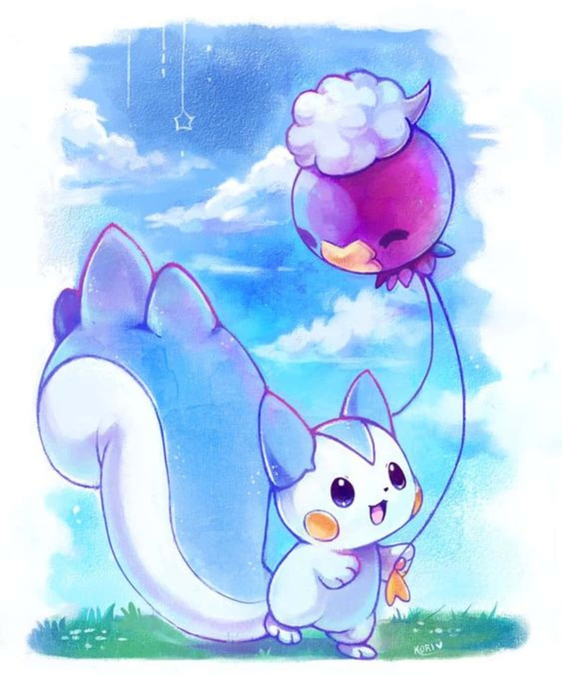 Drifblim και Pachirisu Ταπετσαρία