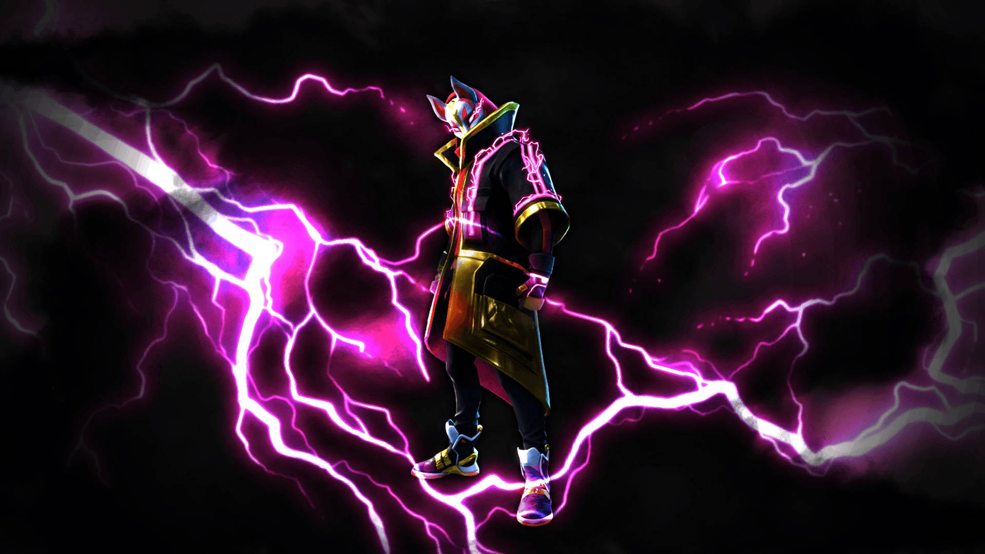 Εντυπωσιακό Drift Skin του Fortnite με Ροζ Κεραυνό Ταπετσαρία