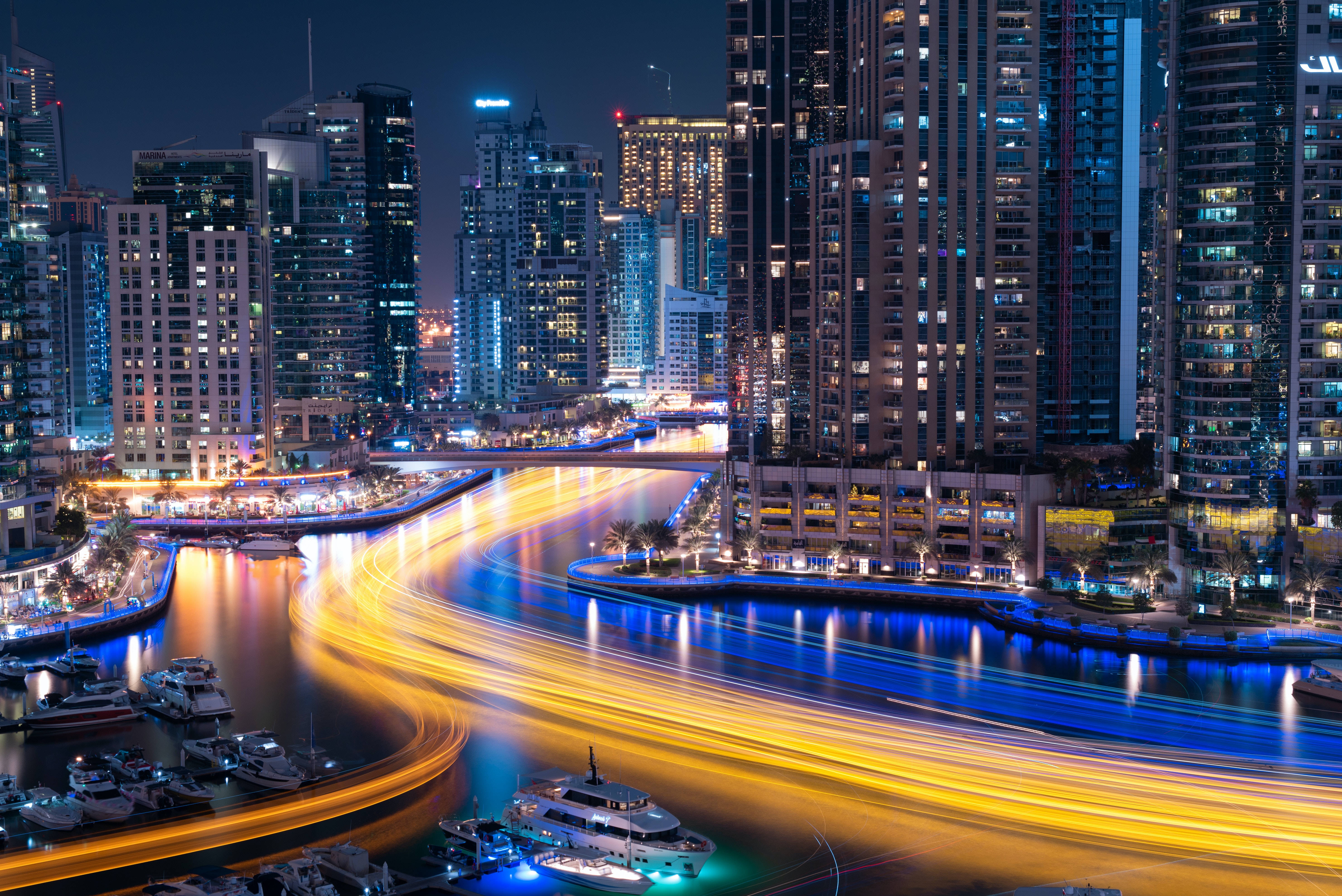 Αισθητική επιφάνεια εργασίας Dubai Marina Ταπετσαρία