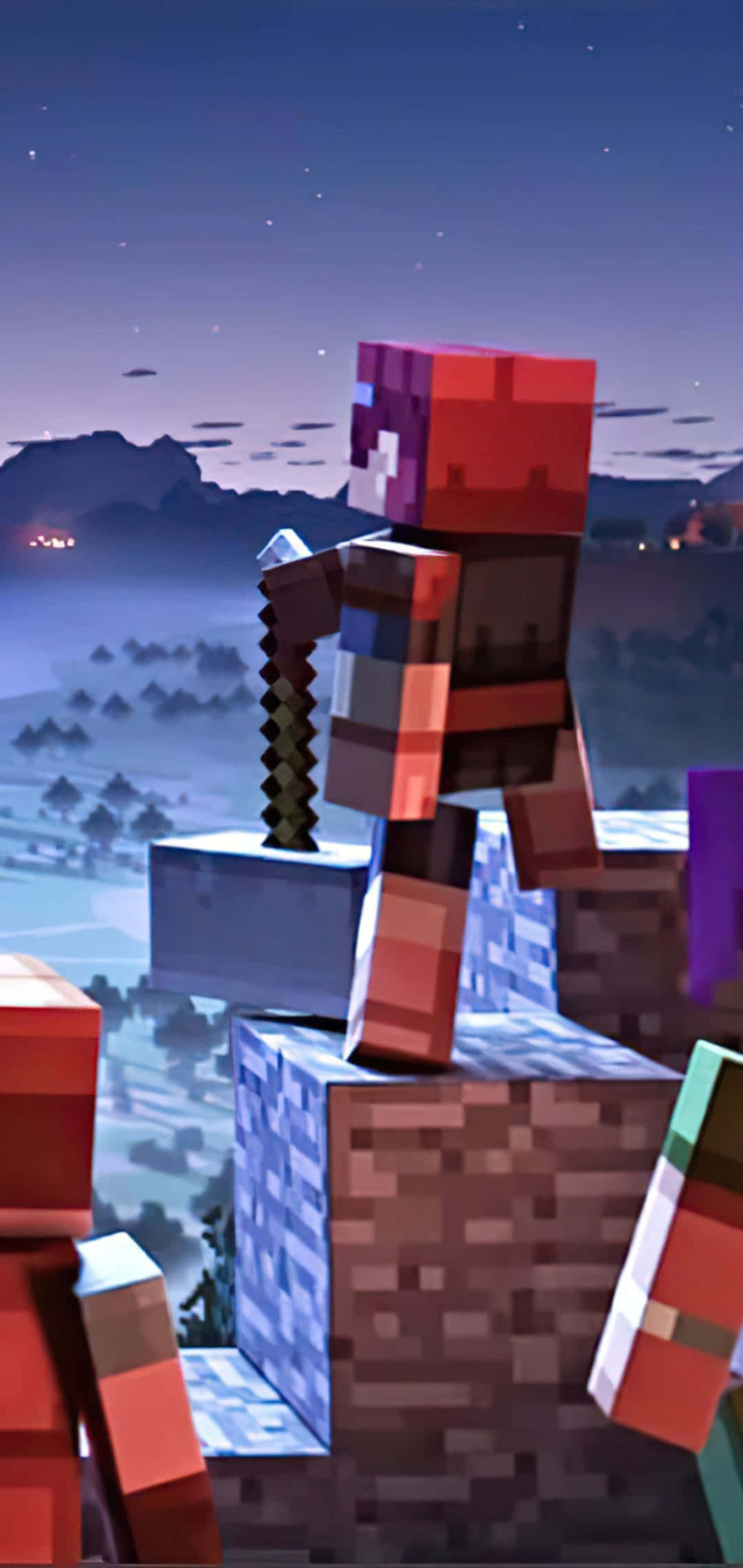 Ήρωας Dungeons Pixel 3 Minecraft Φόντο Ταπετσαρία