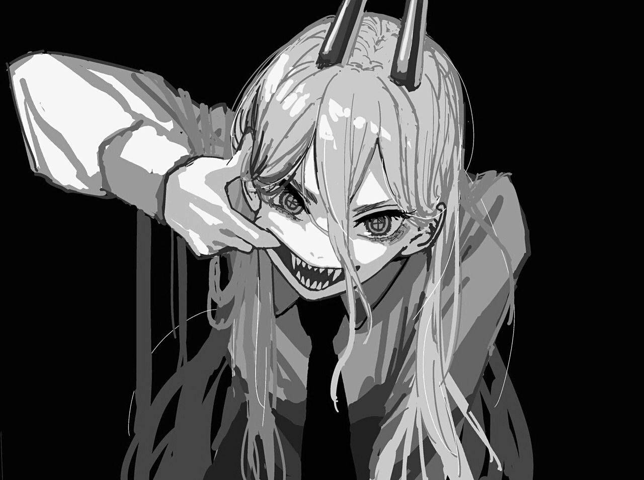 Κορίτσι Διάβολος Edgy Anime Pfp Ταπετσαρία