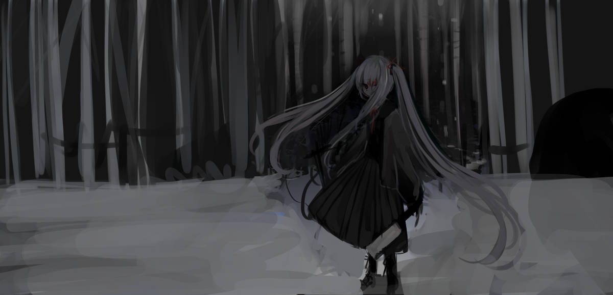 Ξωτικό Κορίτσι Edgy Anime Pfp Ταπετσαρία