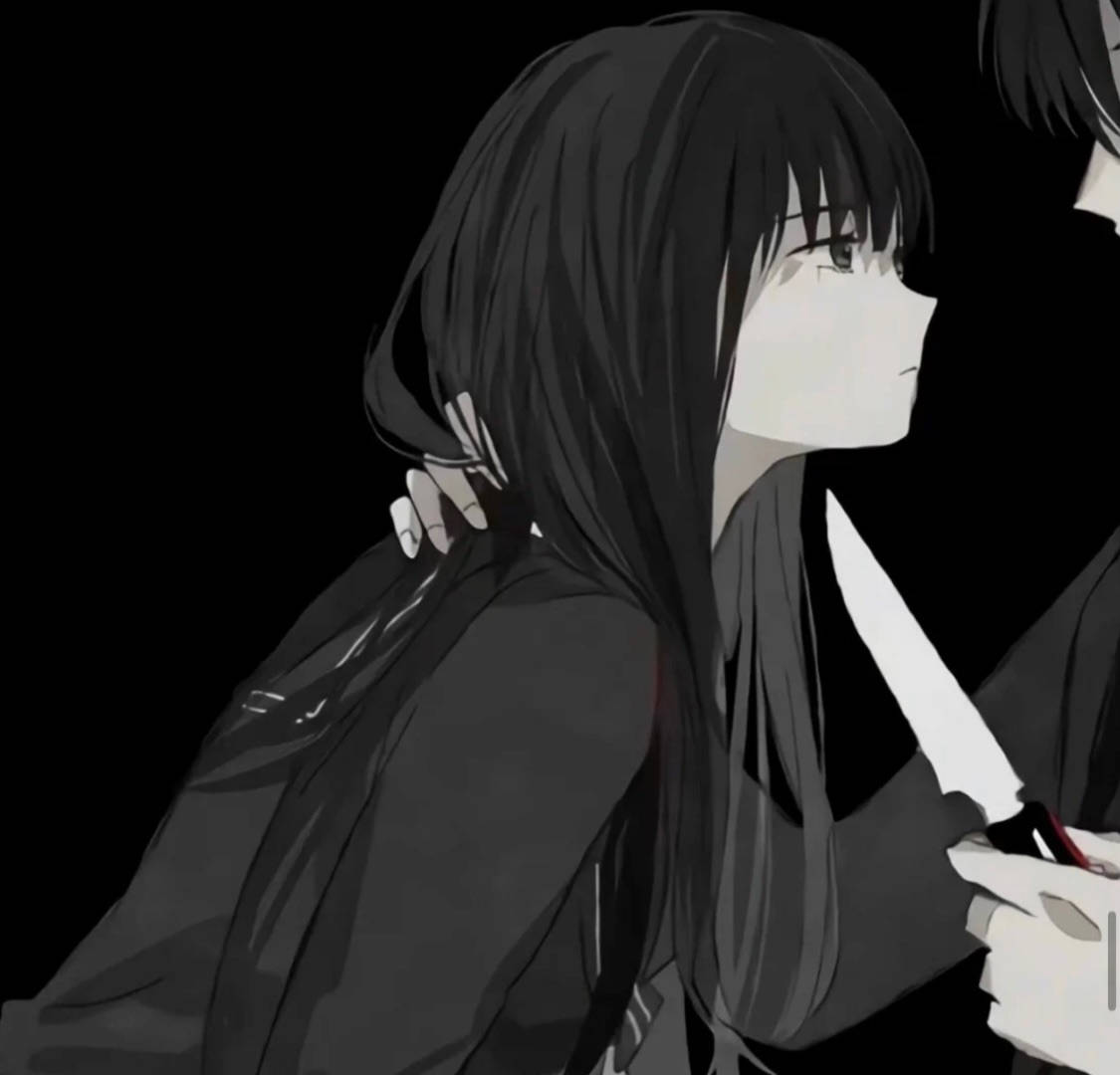 Θλιμμένο Κορίτσι Edgy Anime Pfp Ταπετσαρία