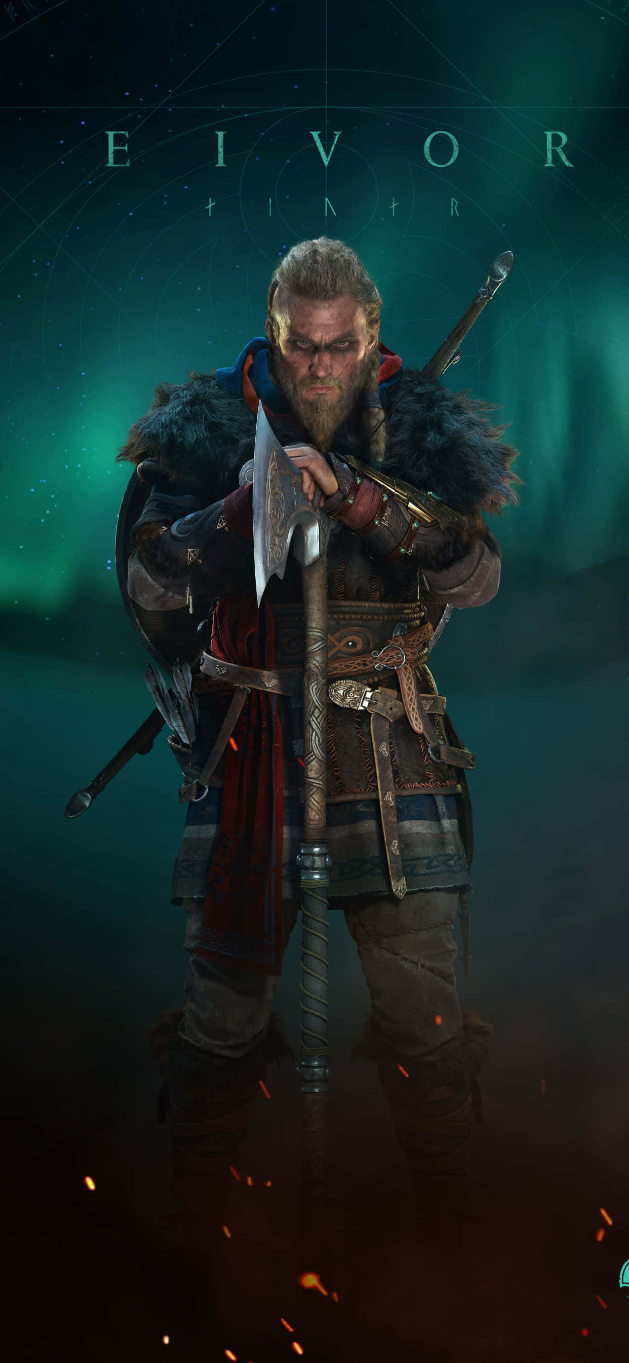Eivor Varinsdottir Έργο Τέχνης iPhone Xs Max Assassin's Creed Valhalla Φόντο Ταπετσαρία