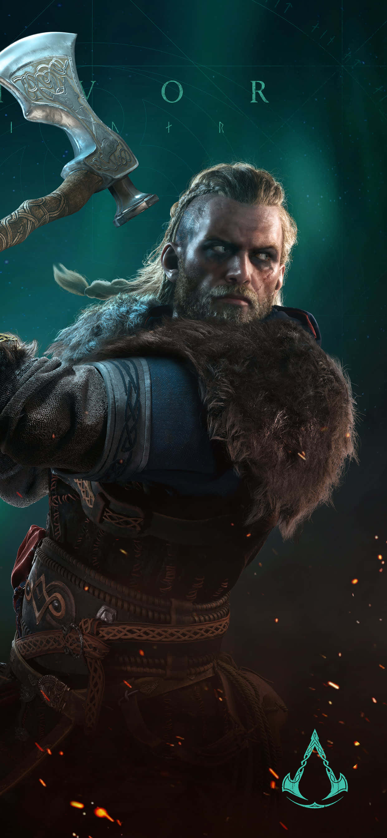 Eivor Γενειοφόρο Τσεκούρι iPhone Xs Max Assassin's Creed Valhalla Φόντο Ταπετσαρία