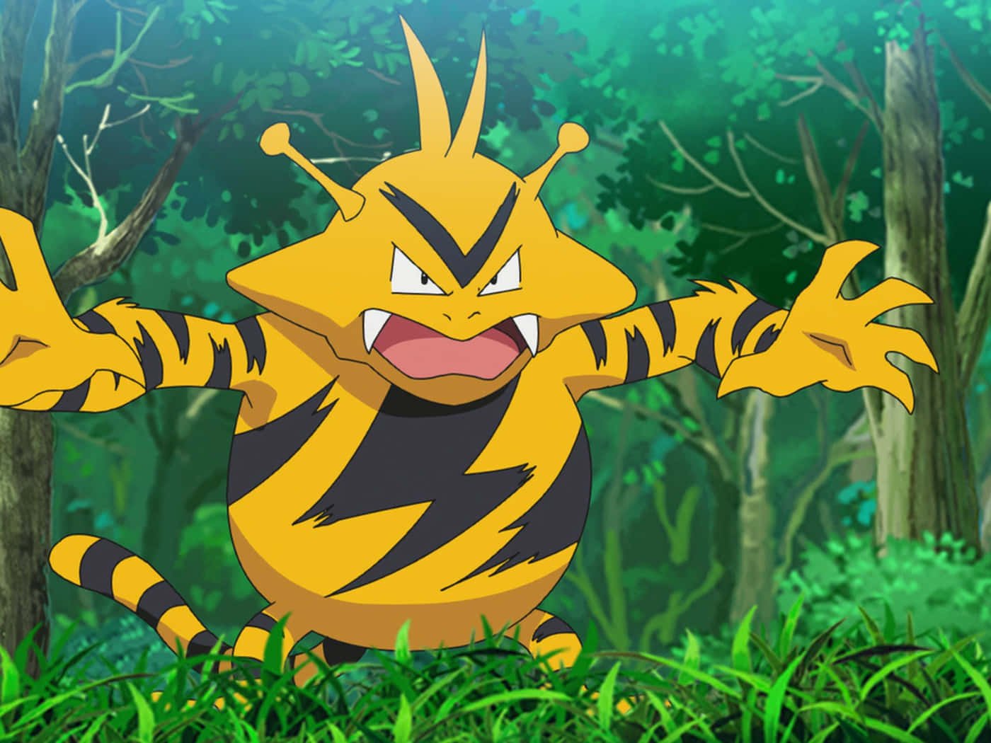 Electabuzz στο Δάσος Ταπετσαρία