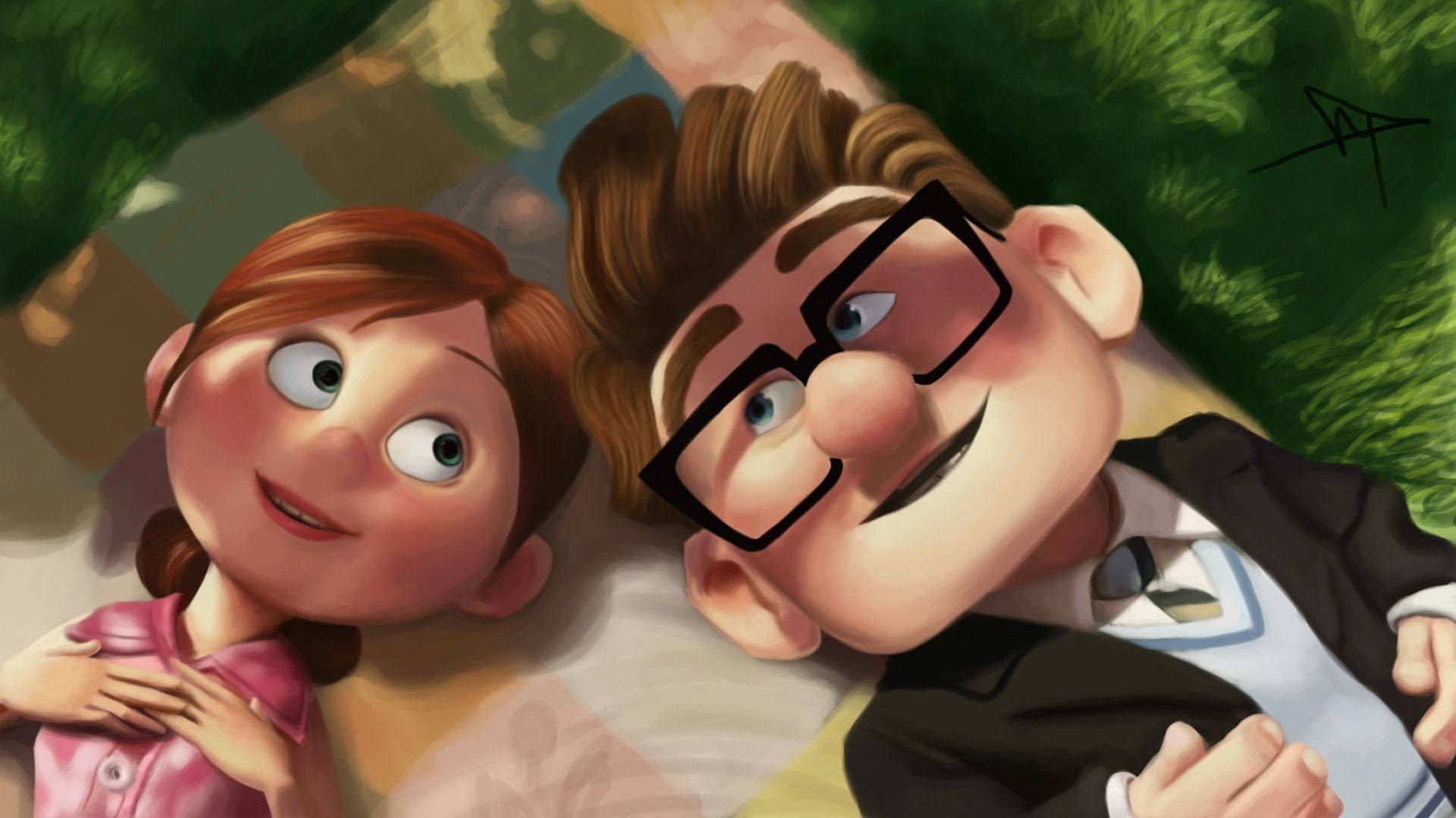 Ellie και Carl Fredricksen από την Ταινία Up Ταπετσαρία
