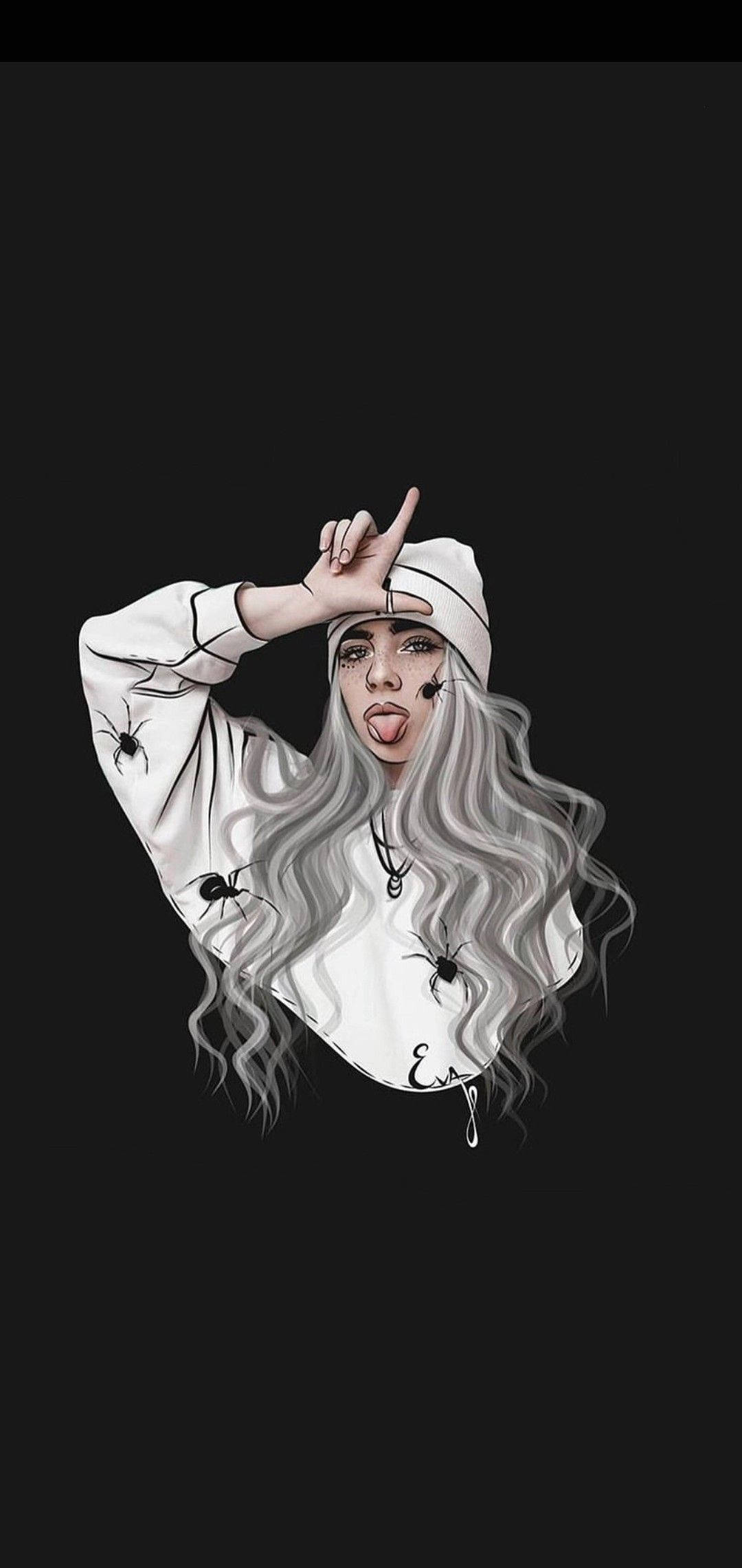 Emo Αισθητική Billie Eilish Ταπετσαρία