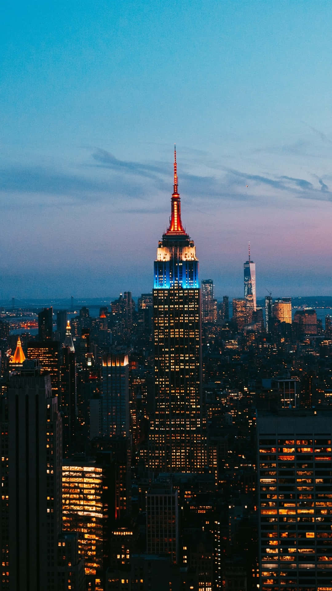 Νυχτερινή Νέα Υόρκη Empire State iPhone Ταπετσαρία