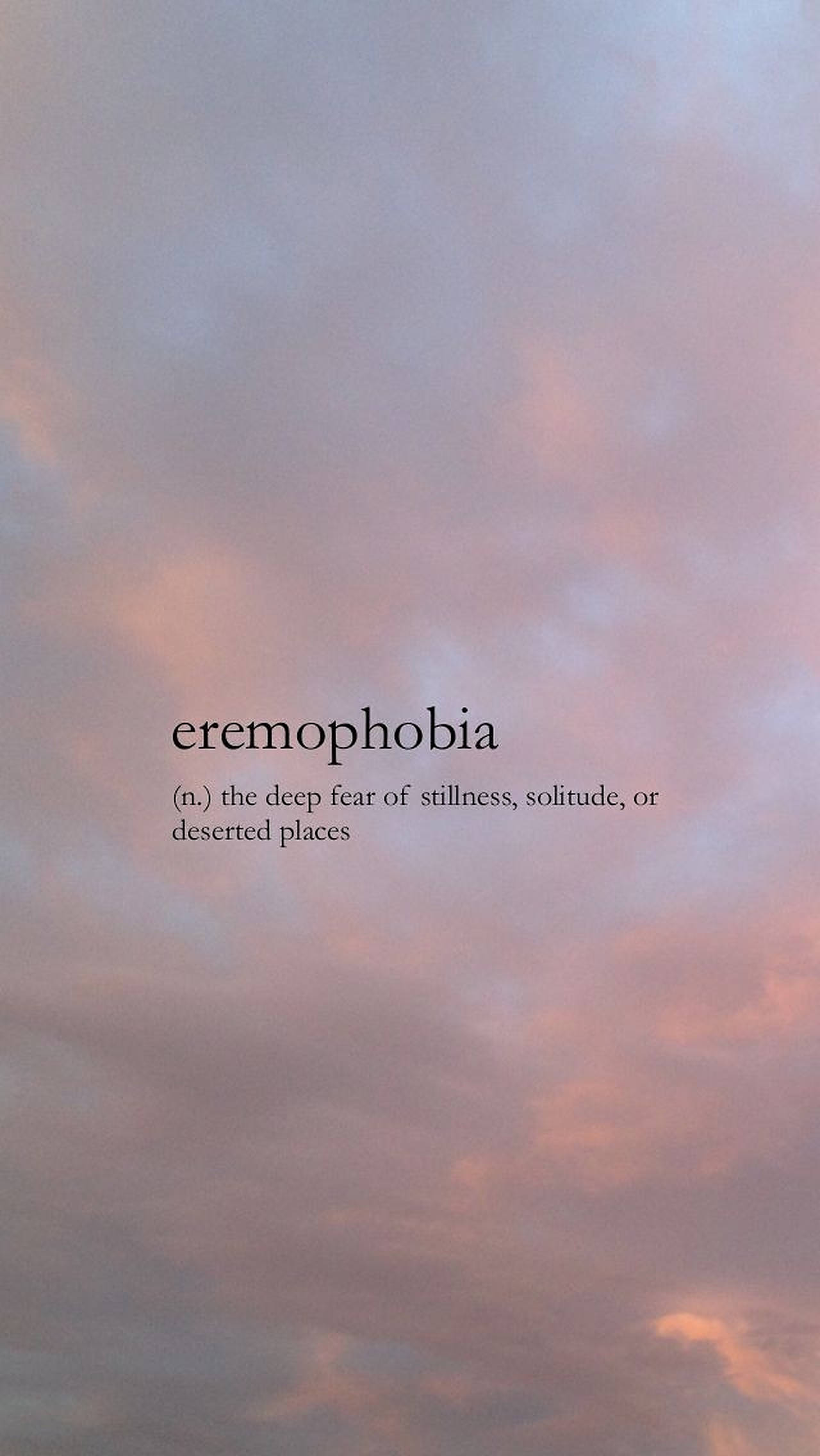 Eremophobia Αισθητικές Λέξεις Ταπετσαρία