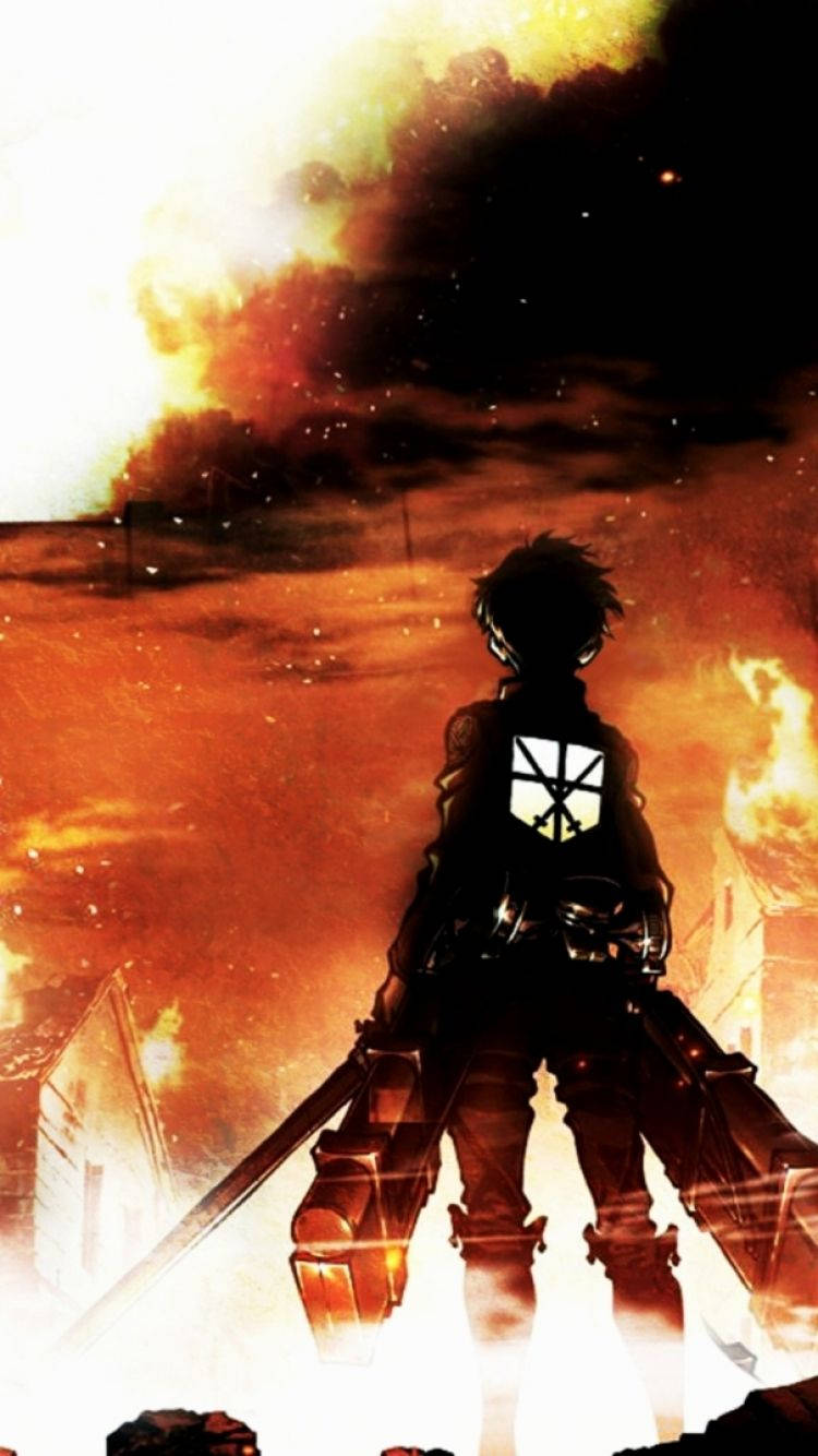 Eren Jaeger, πρωταγωνιστής του Attack on Titan Ταπετσαρία