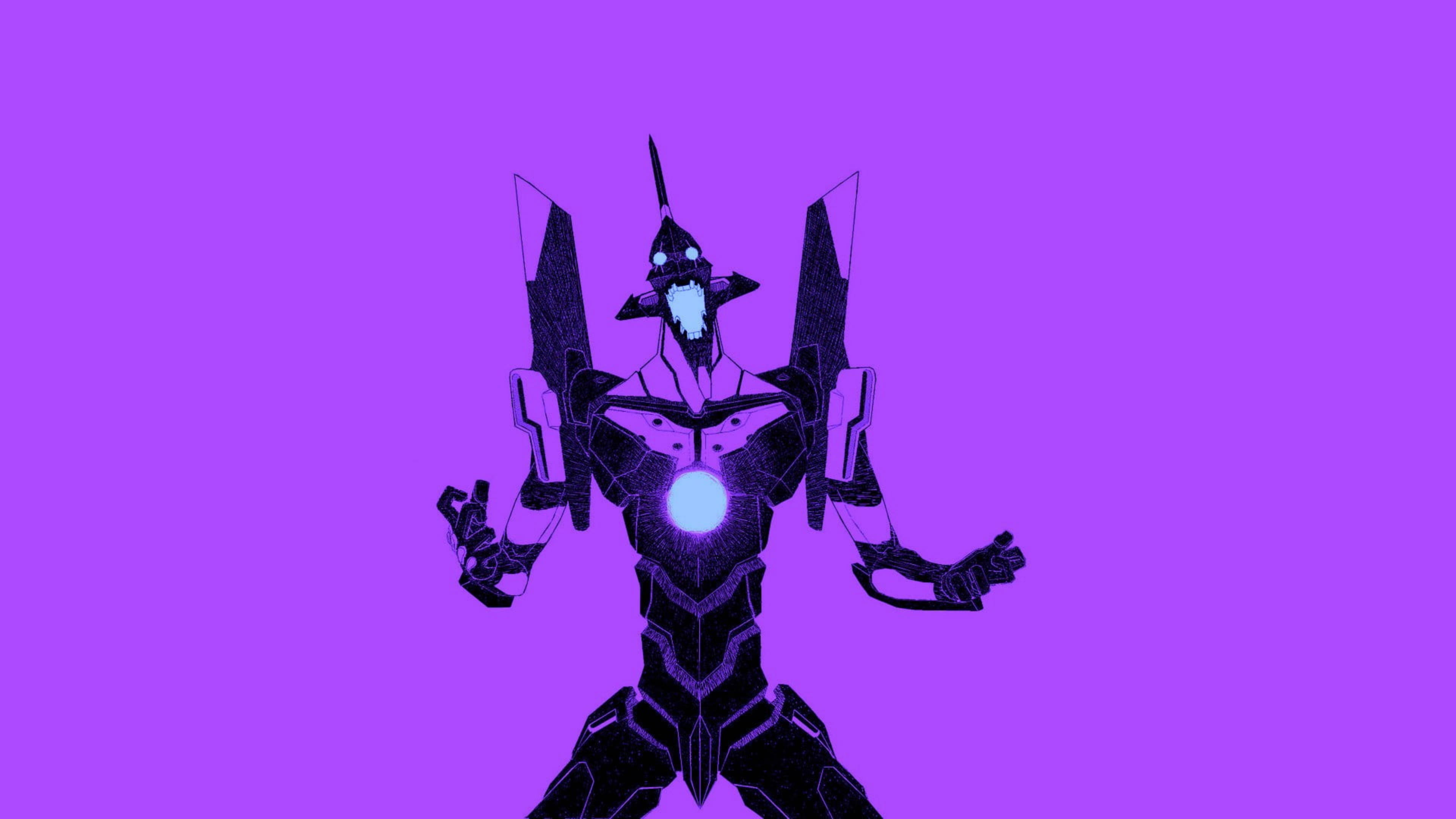 Evangelion 4K Μωβ Unit-01 Ταπετσαρία