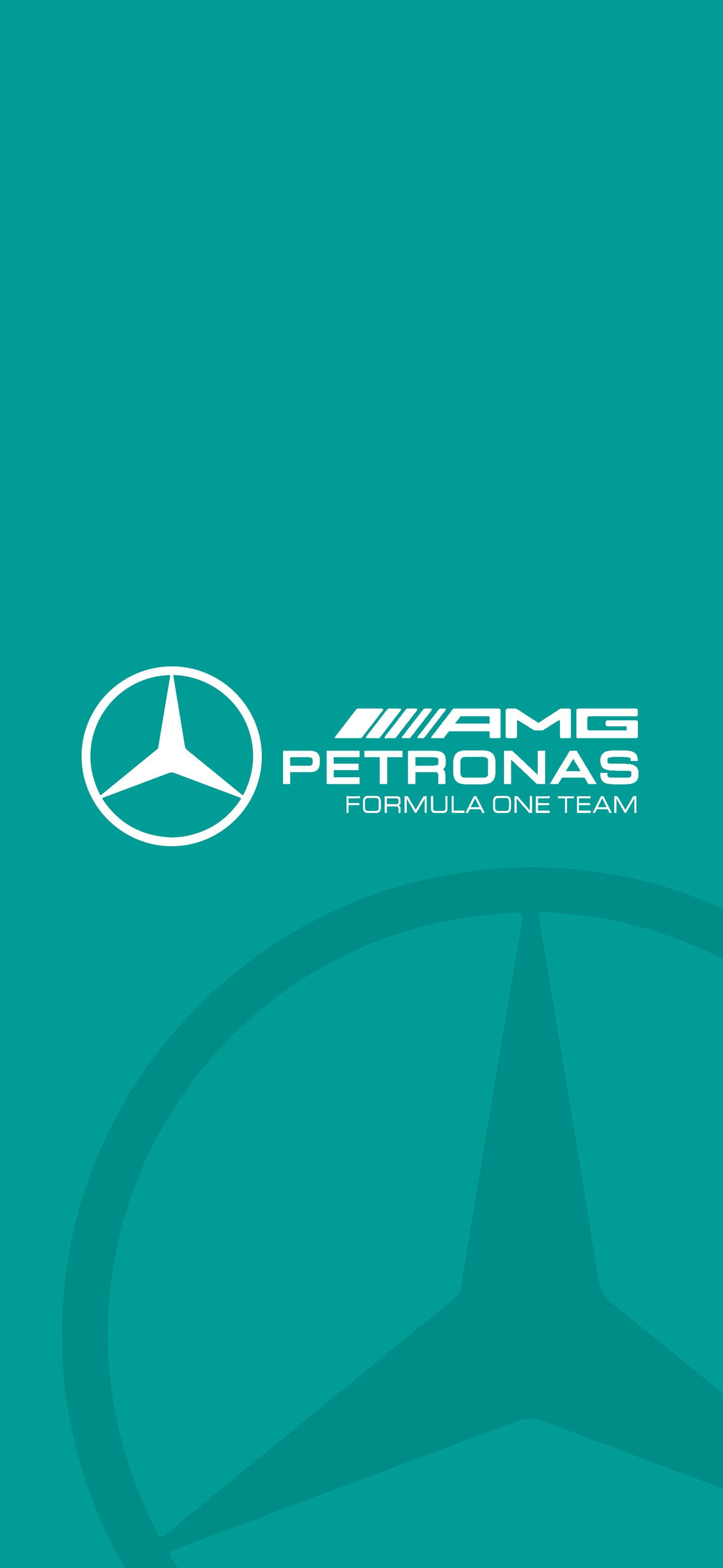 F1 AMG Petronas Τιρκουάζ Λογότυπο iPhone Ταπετσαρία
