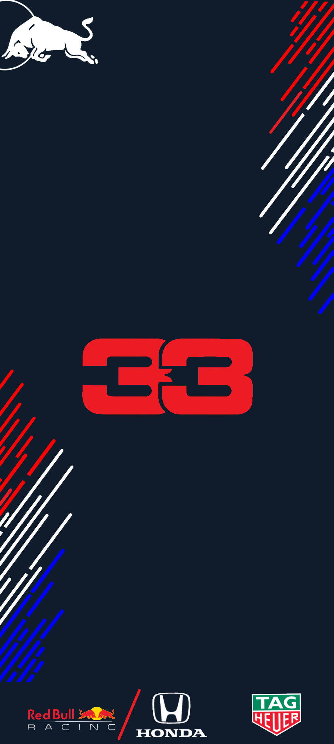 F1 Max Verstappen 33 Αριθμός iPhone Ταπετσαρία