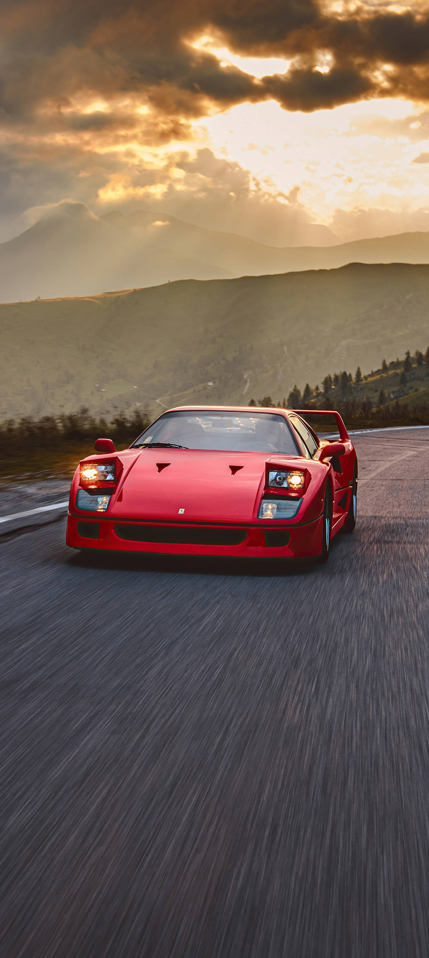 F40 Ferrari Τηλέφωνο κατά τη Δύση Ταπετσαρία