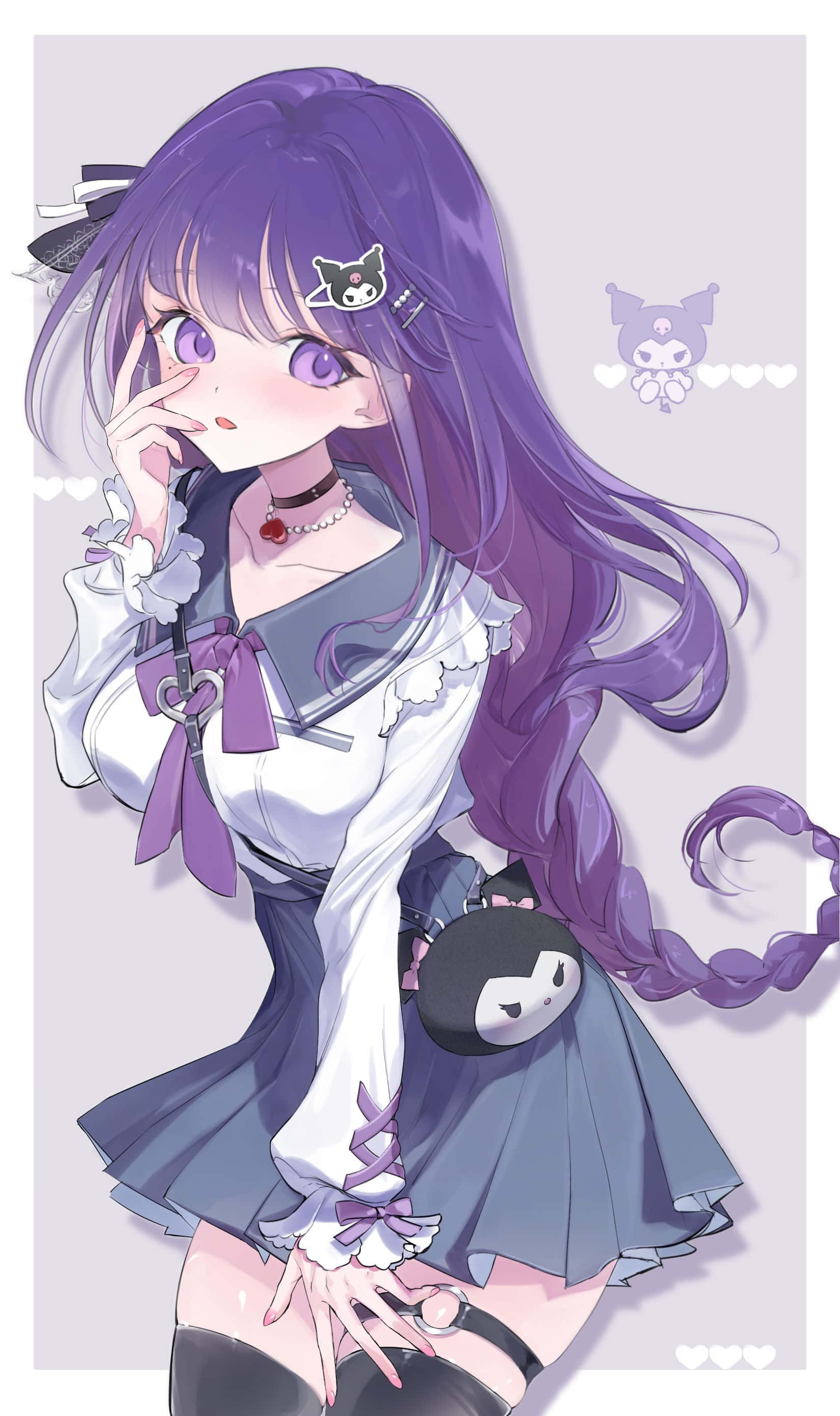 Μαγευτικό Fanart της Kuromi σε Ζωηρά Χρώματα Ταπετσαρία