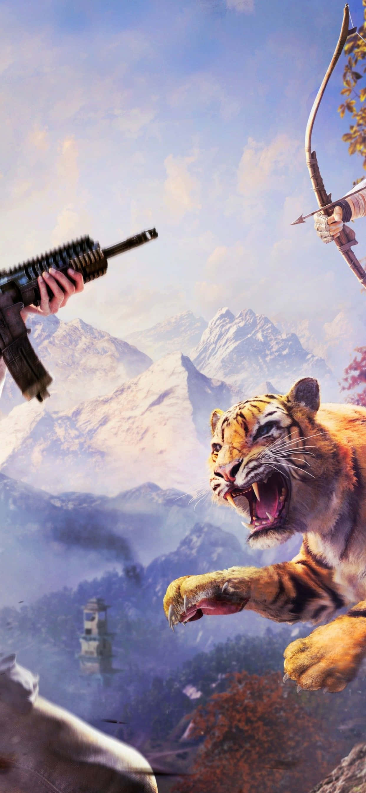 Νιώστε την περιπέτεια του Far Cry 4 στο iPhone Xs Max σας Ταπετσαρία