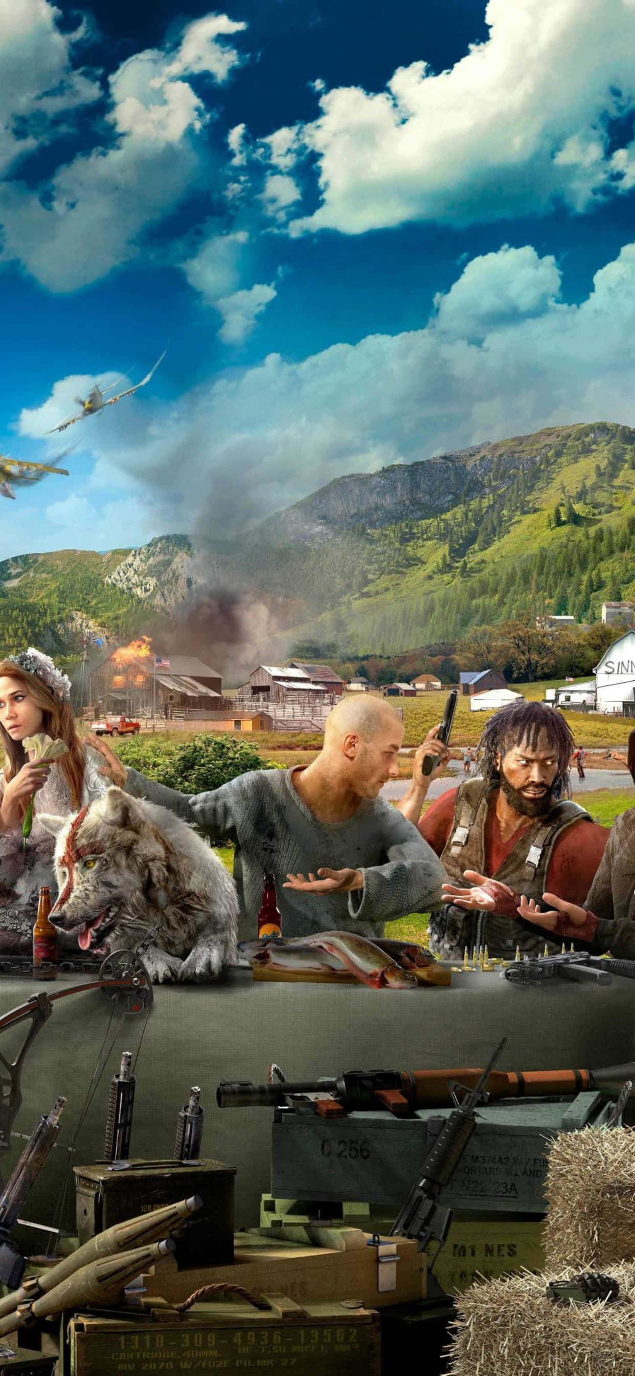 Απολαύστε μια συνεδρία παιχνιδιού Far Cry 5 στο iPhone Xs Max σας. Ταπετσαρία
