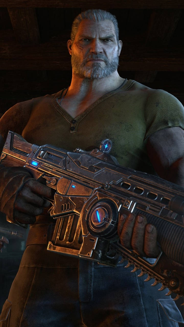 Fenix Κρατάει Όπλο Gears 5 Τηλέφωνο Ταπετσαρία