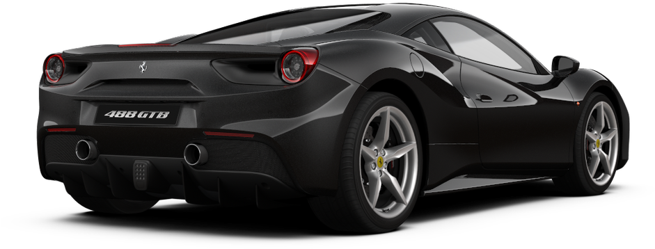 Ferrari 488 GTB Πίσω Όψη Ταπετσαρία
