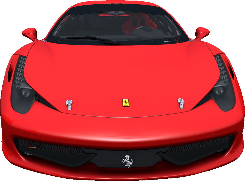 Κόκκινη Ferrari Μπροστινή Όψη Ταπετσαρία