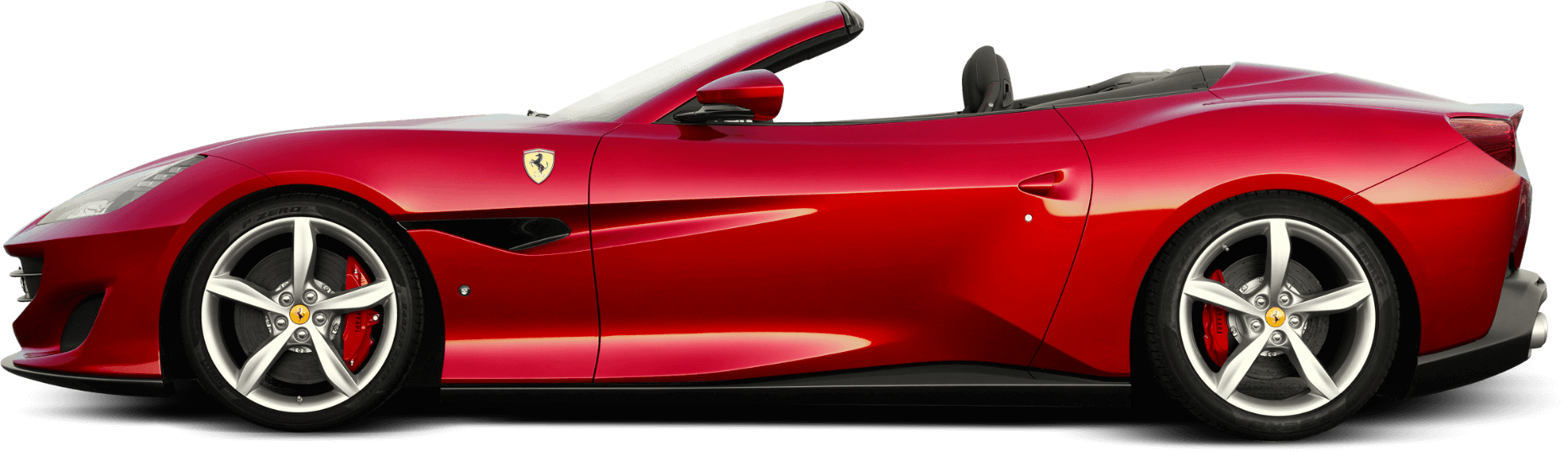 Κόκκινο Ferrari Convertible Πλάγια Όψη Ταπετσαρία