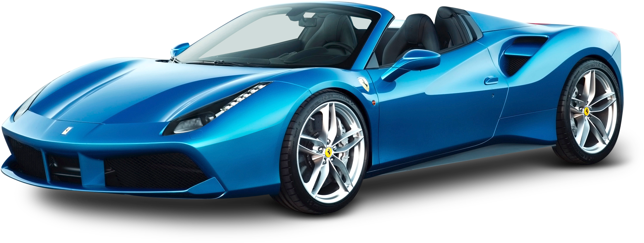 Μπλε Ferrari Σπορ Αυτοκίνητο Προφίλ Ταπετσαρία