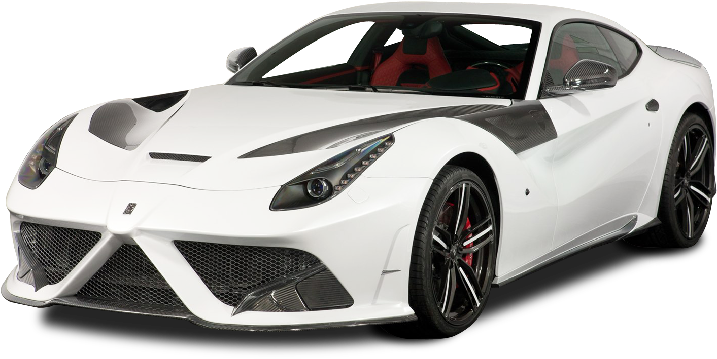 Απομονωμένο Λευκό Ferrari Σπορ Αυτοκίνητο Ταπετσαρία