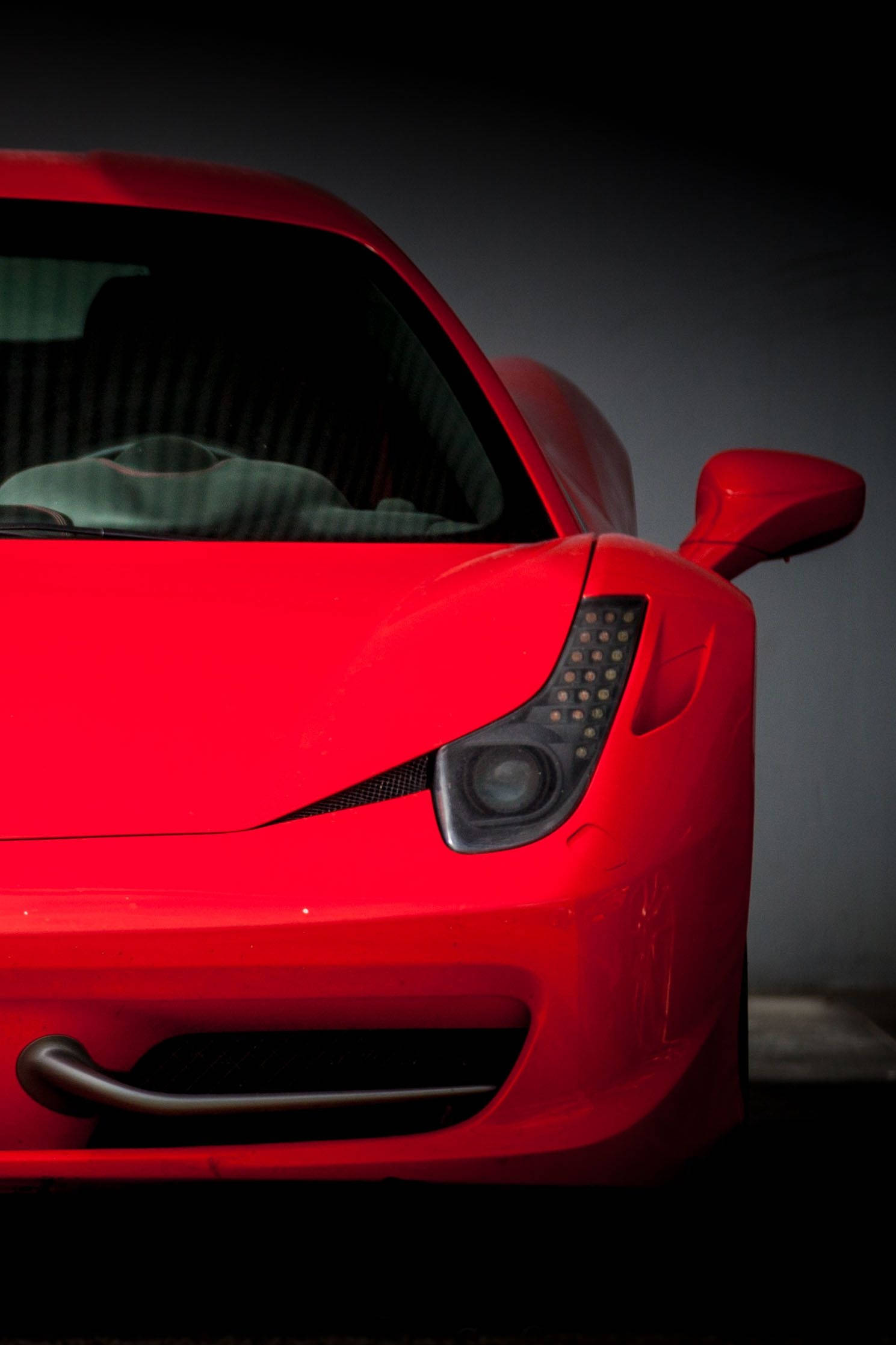 Κόκκινη Ferrari iPhone Οπτικοποίηση Ταπετσαρία