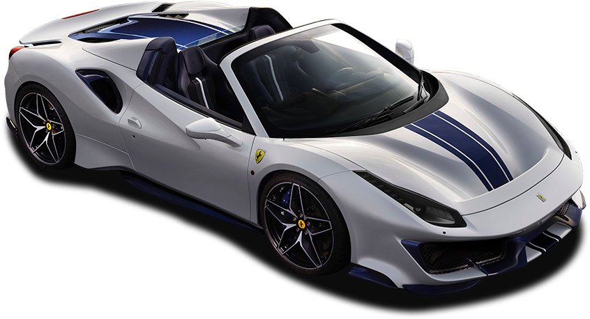 Ασημένιο Μετατρέψιμο Σπορ Αυτοκίνητο Ferrari Ταπετσαρία