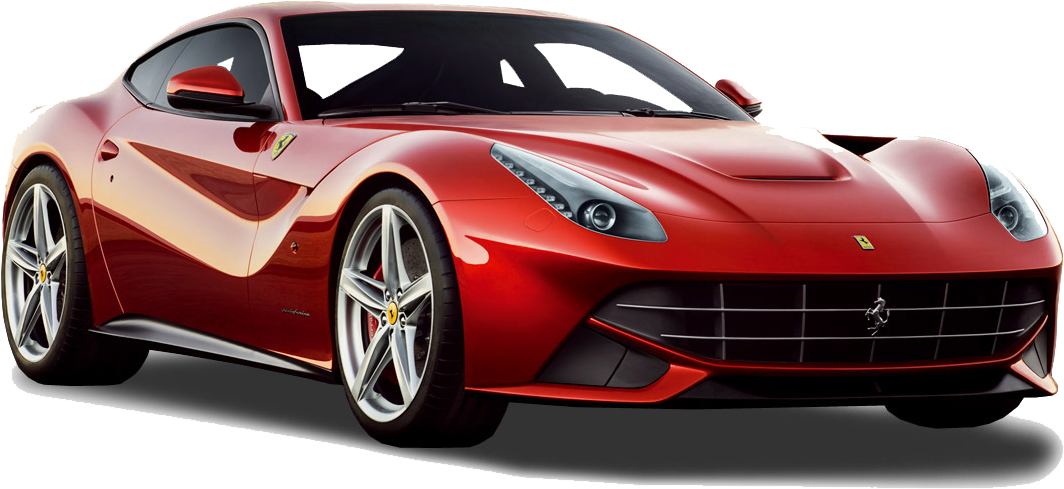 Απομονωμένο Κόκκινο Σπορ Αυτοκίνητο Ferrari Ταπετσαρία