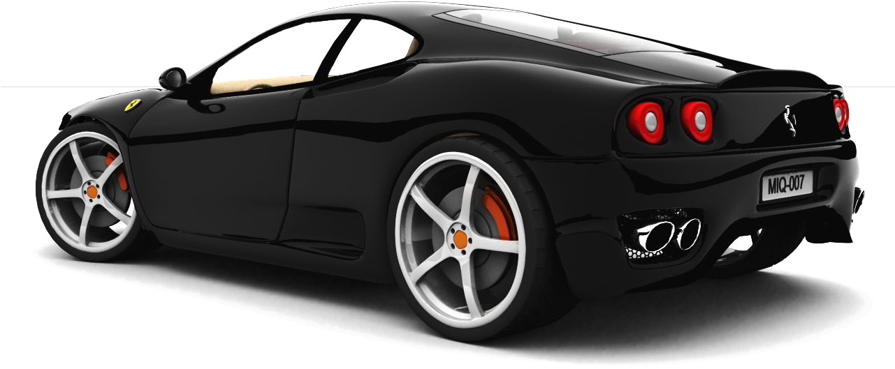 Μαύρη Ferrari Σπορ Αυτοκίνητο Προφίλ Ταπετσαρία
