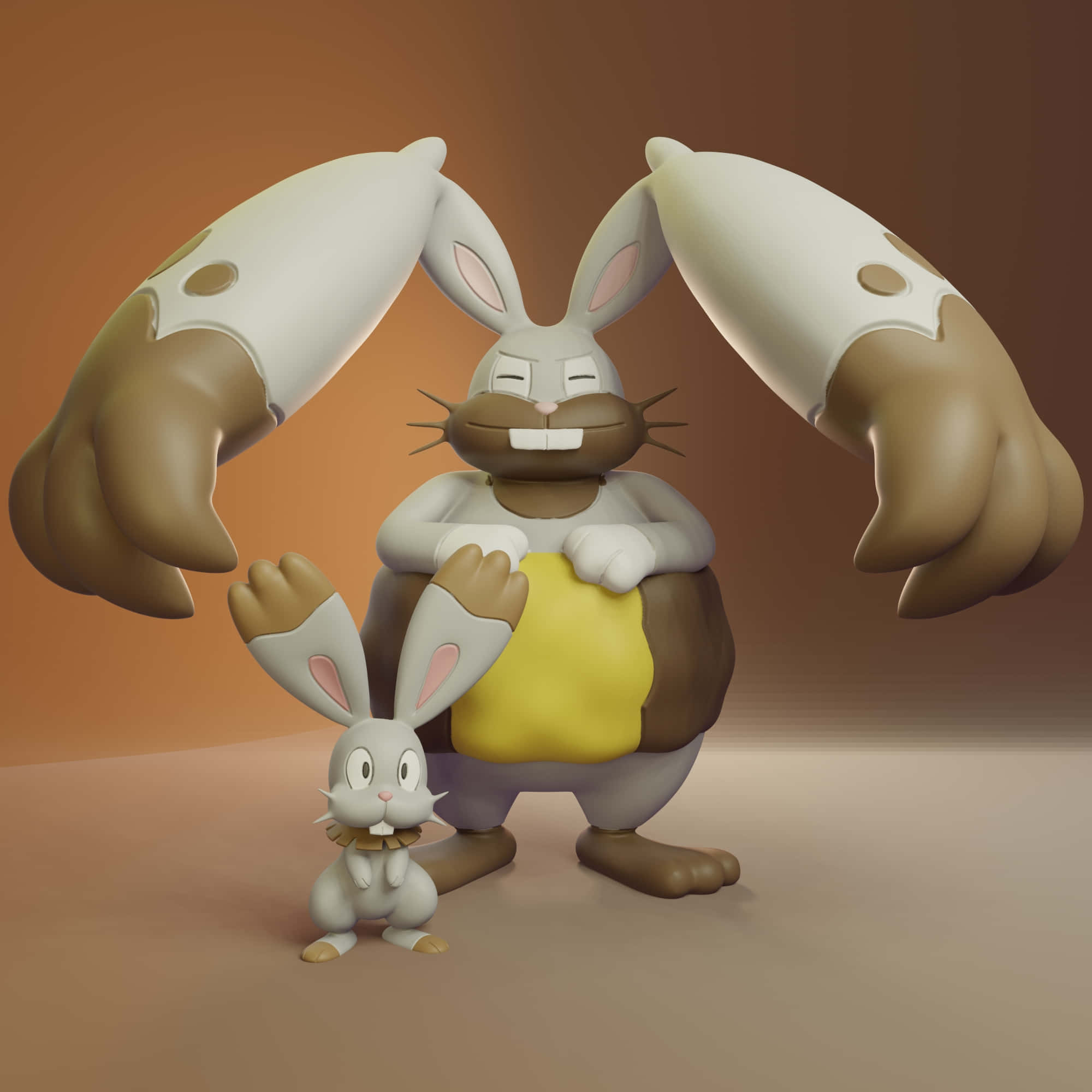 Figούρες Diggersby και Bunnelby Ταπετσαρία