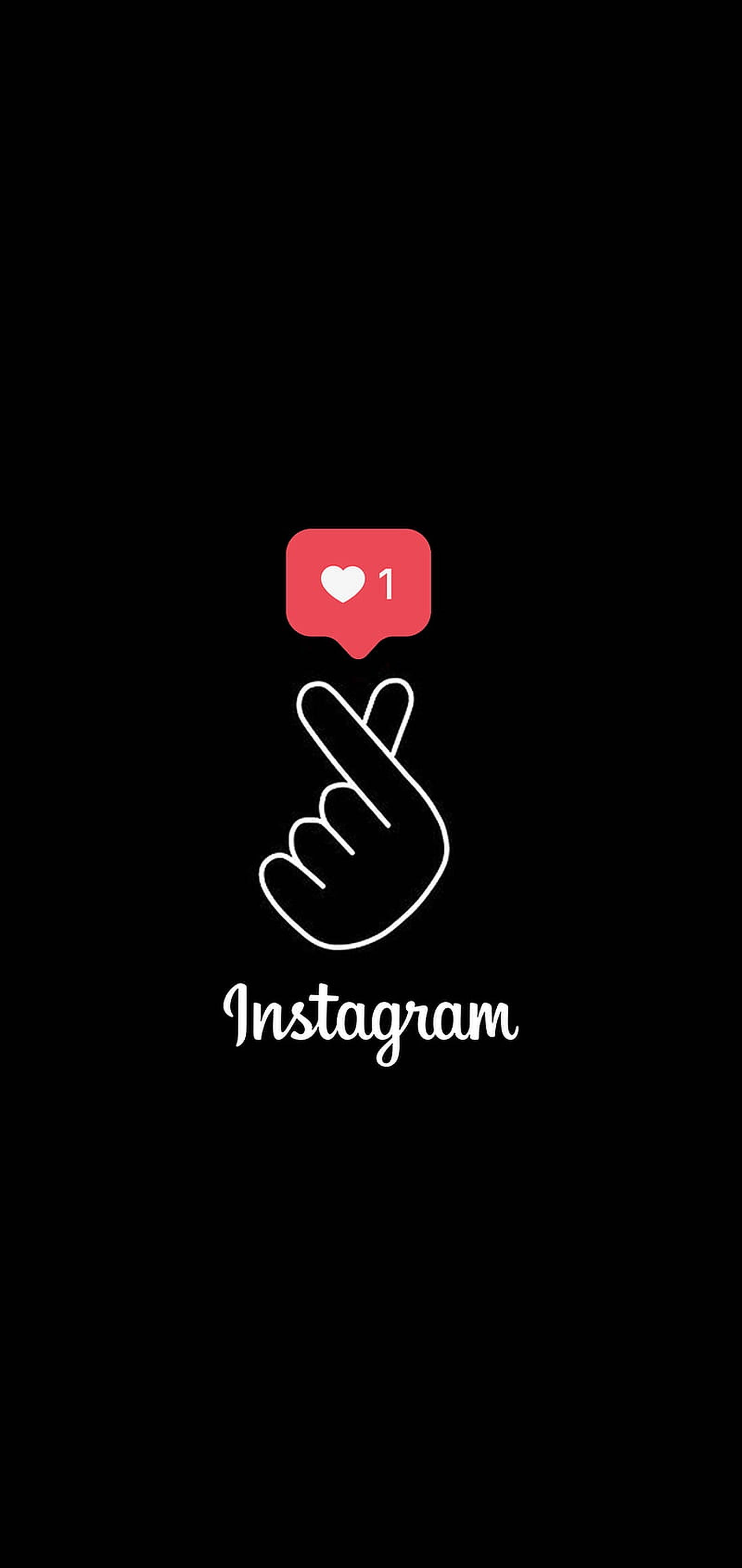 Finger Heart Instagram Τέχνη Ταπετσαρία