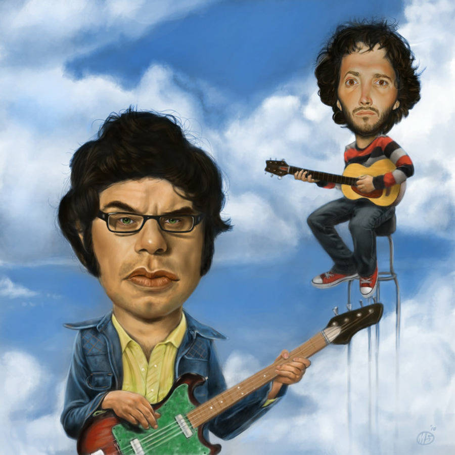 Flight Of The Conchords Ρεαλιστικές Καριεκατούρες Ταπετσαρία