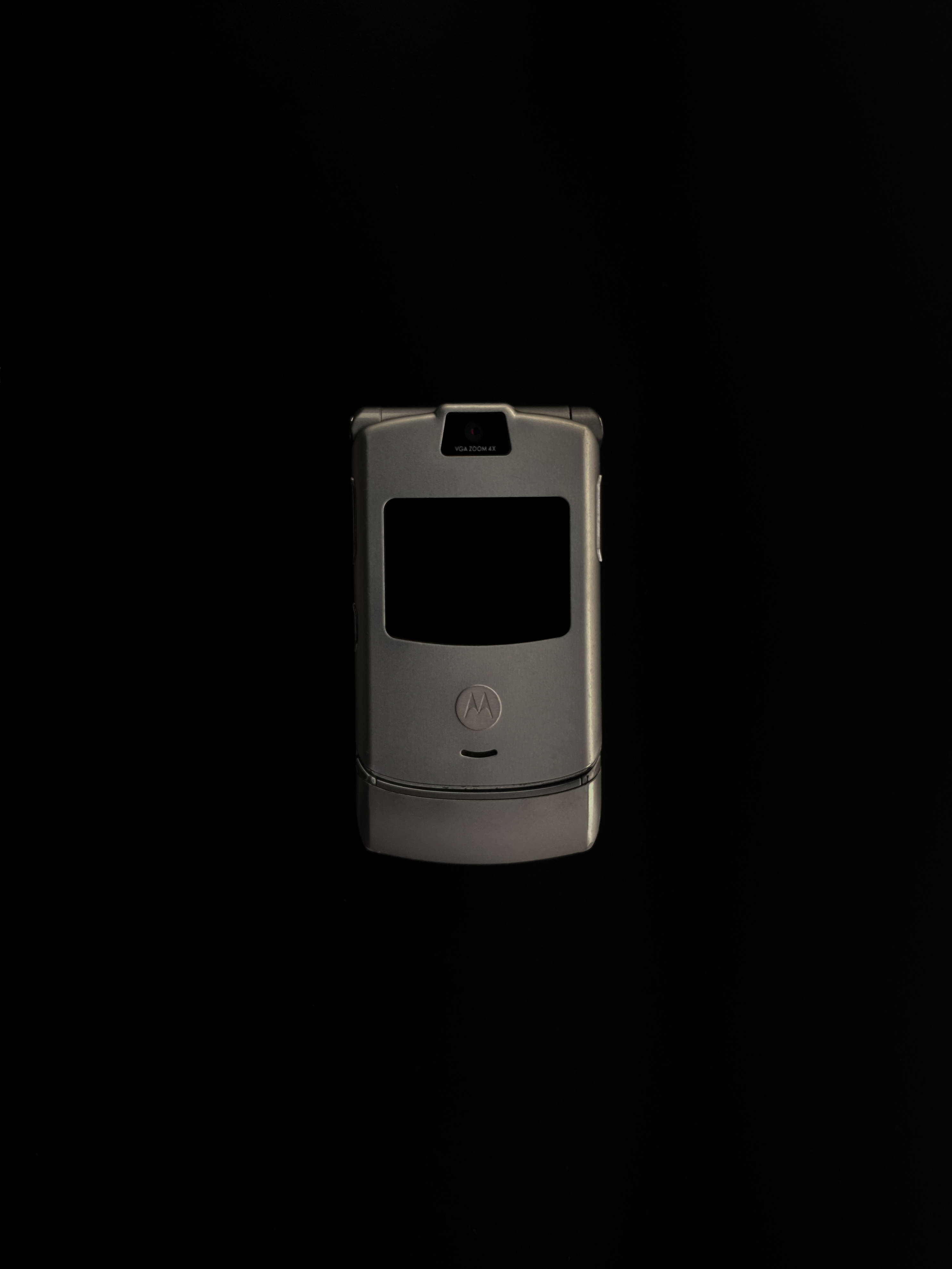 Ασημί Μαύρο Flip Motorola Ταπετσαρία