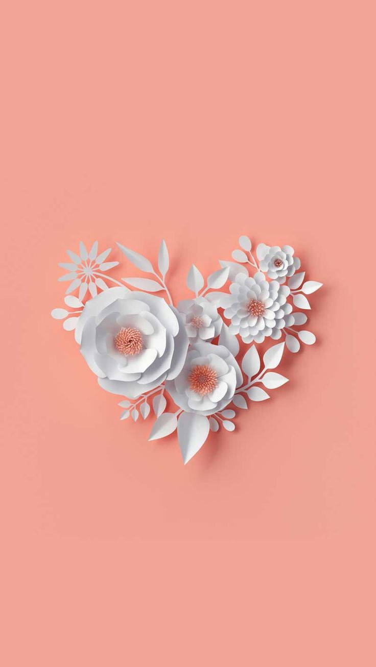 Λευκό Τεχνητό Λουλούδι Floral iPhone Ταπετσαρία