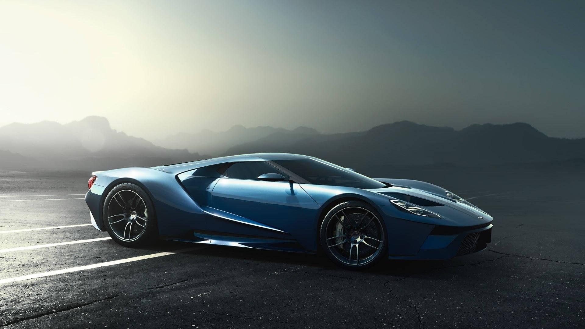 Μπλε Ford GT Σπορ Αυτοκίνητο Ταπετσαρία
