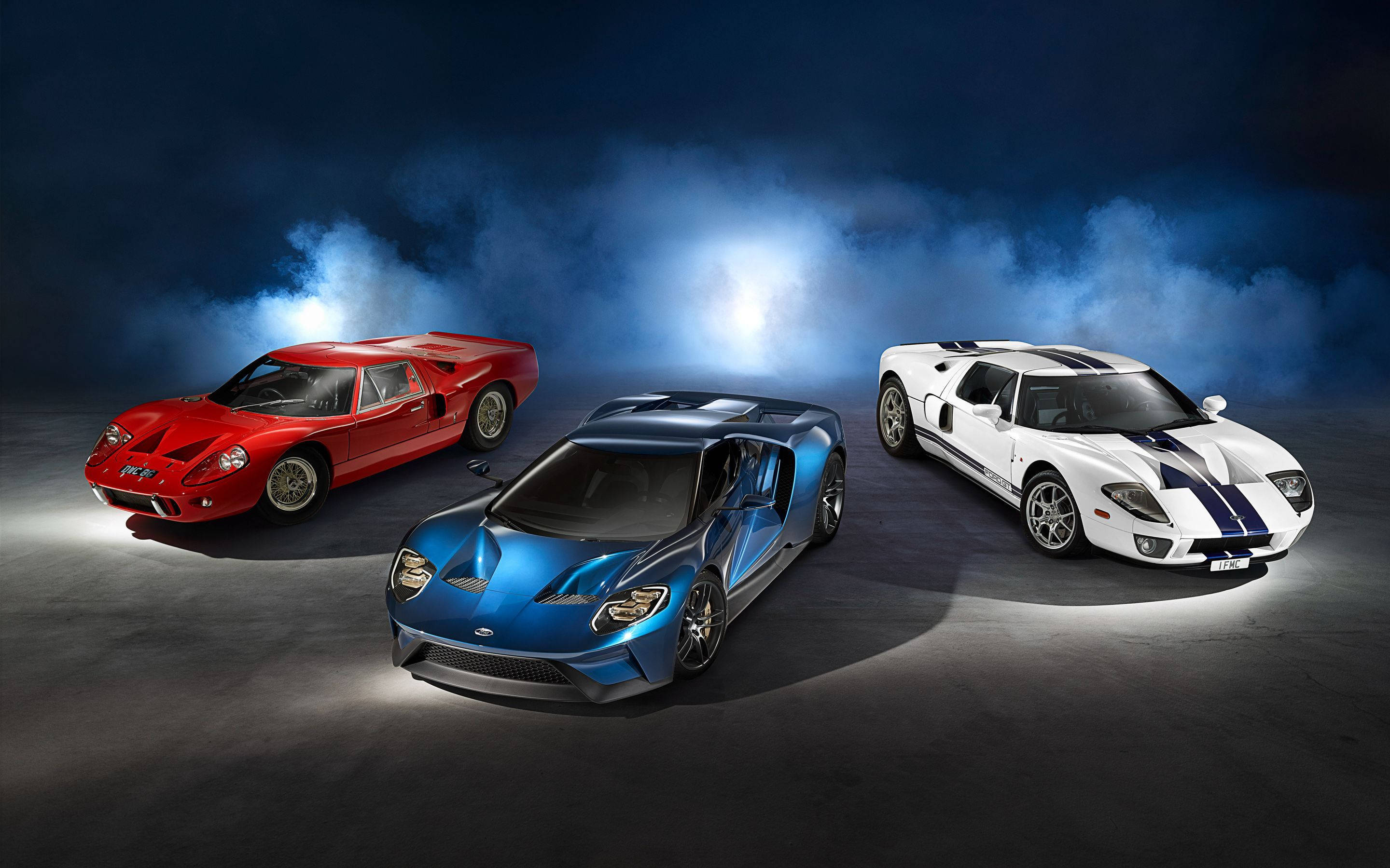 Κόκκινο, Μπλε και Λευκό Ford GT Ταπετσαρία